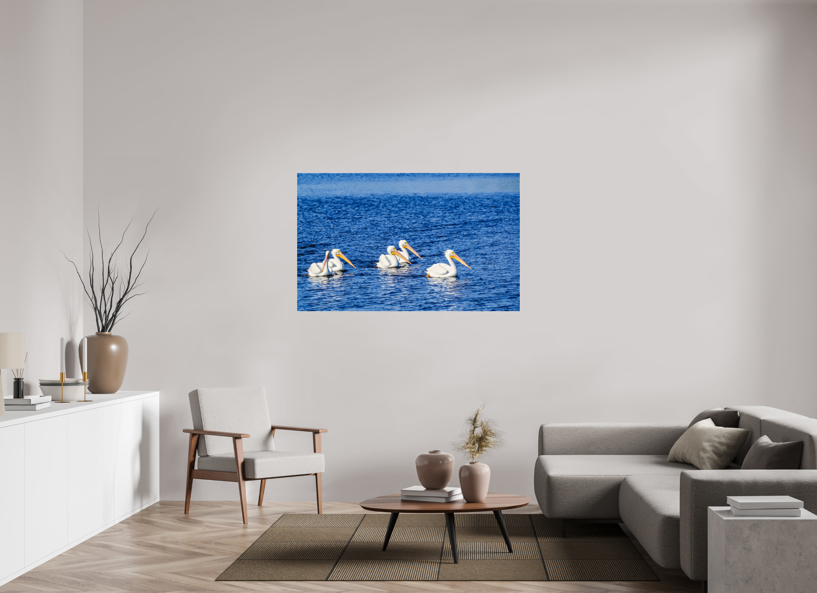 56.4 x 35″, Photo Print Under Acrylic Glass Gliding in Unison