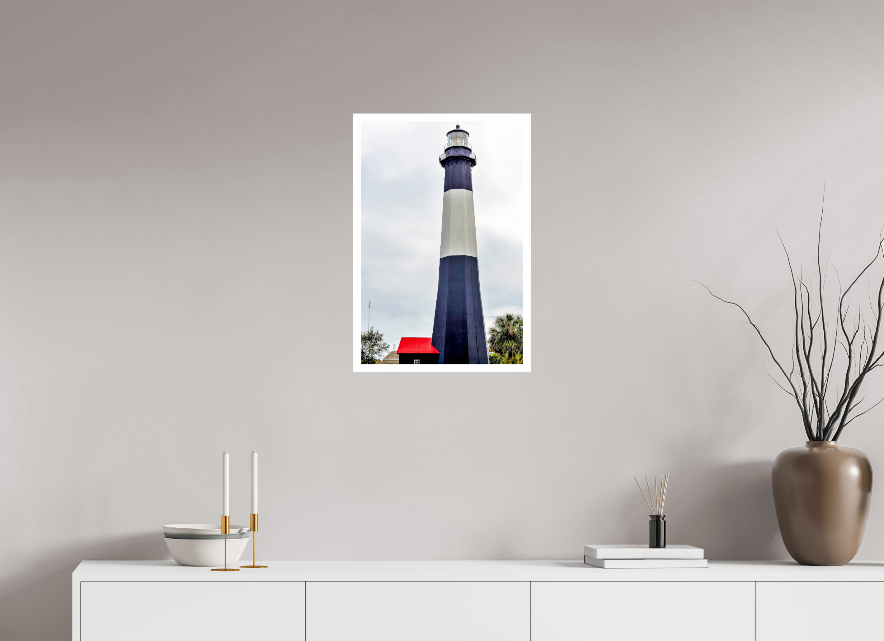 16 x 24″, Hahnemühle FineArt Pearl Print, .79" white border Tybee Island Light Station