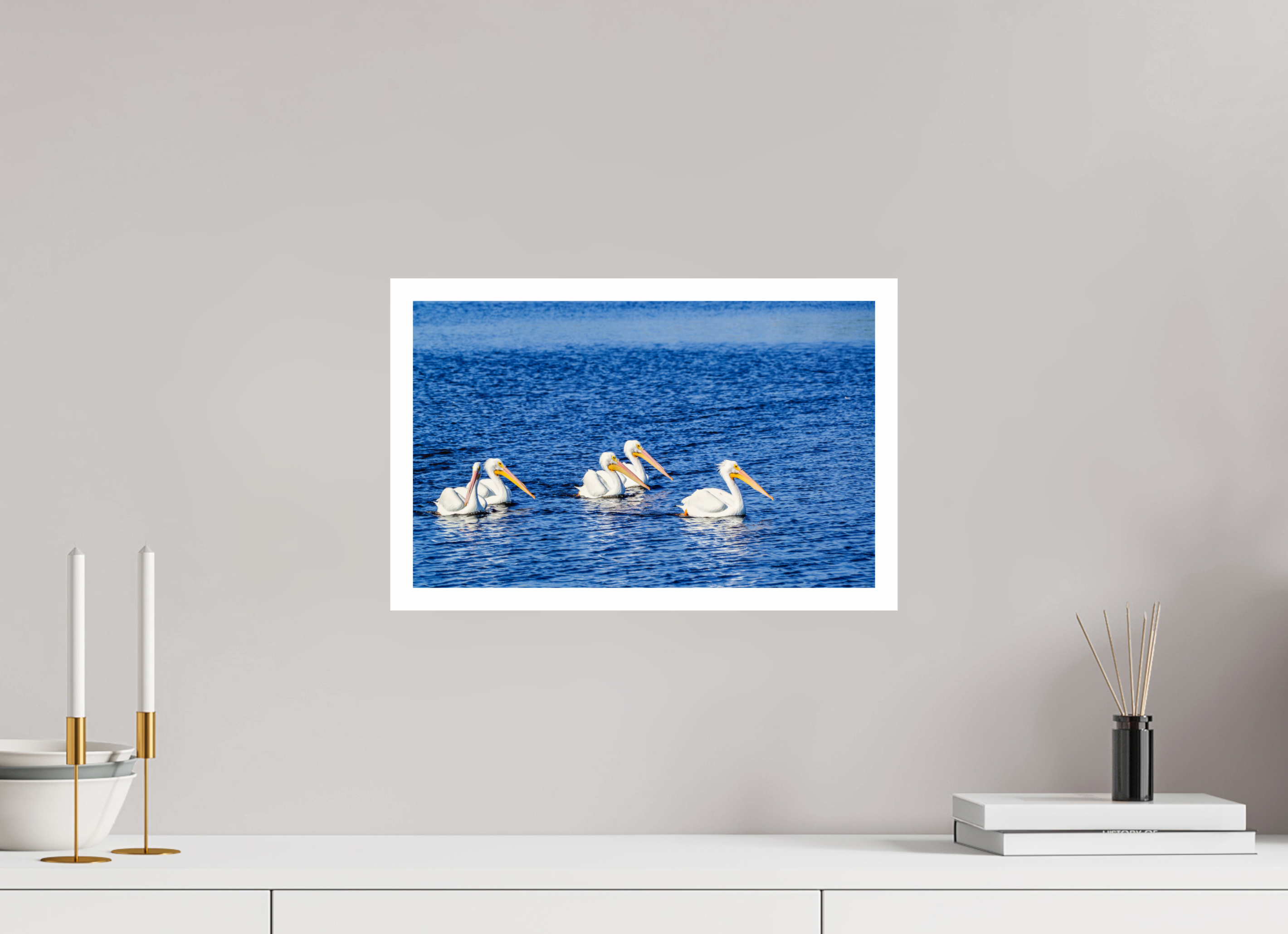 16.1 x 10″, Hahnemühle FineArt Pearl Print, .79" white border Gliding in Unison