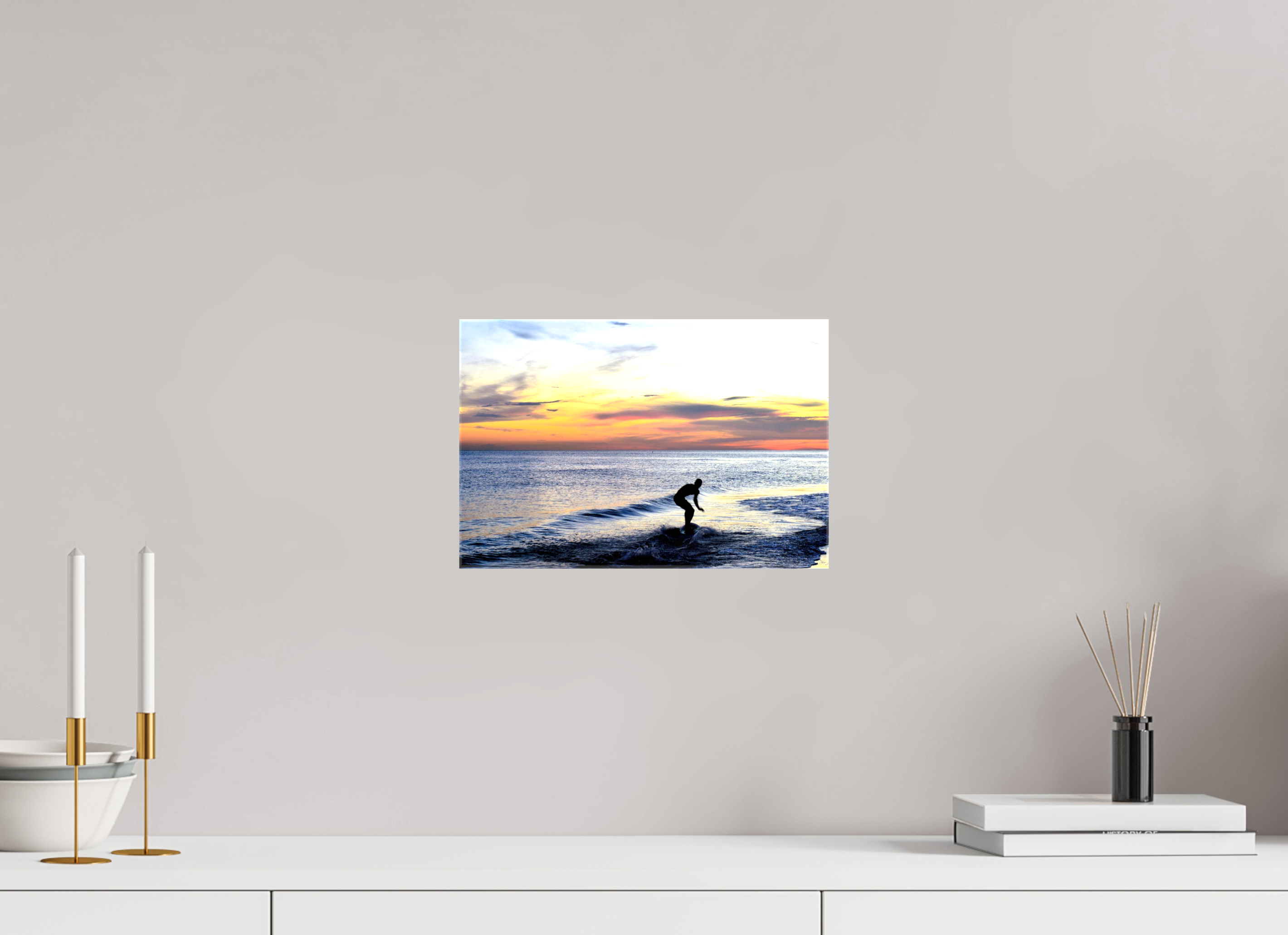 12 x 8″, Glossy Canvas on Stretcher Frame, 1,57" Wrapped Chasing the Last Light