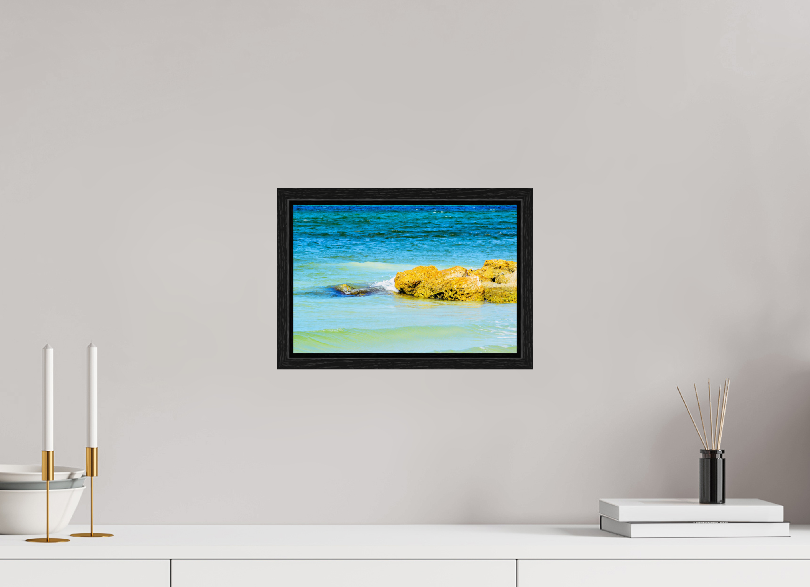 12 x 8″, Floater Frame Calm Waters
