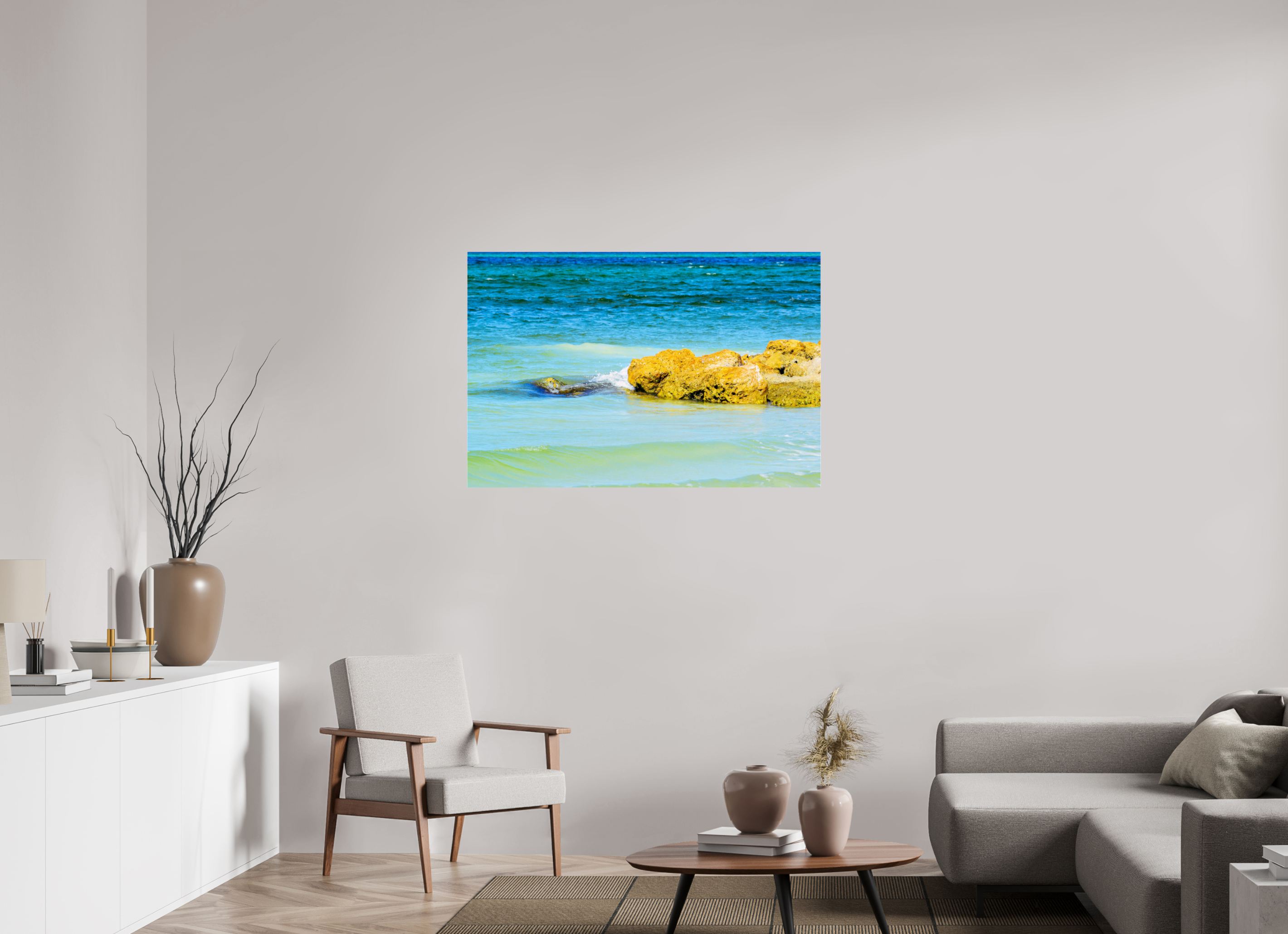 45 x 30″, Photo Print Under Acrylic Glass Calm Waters
