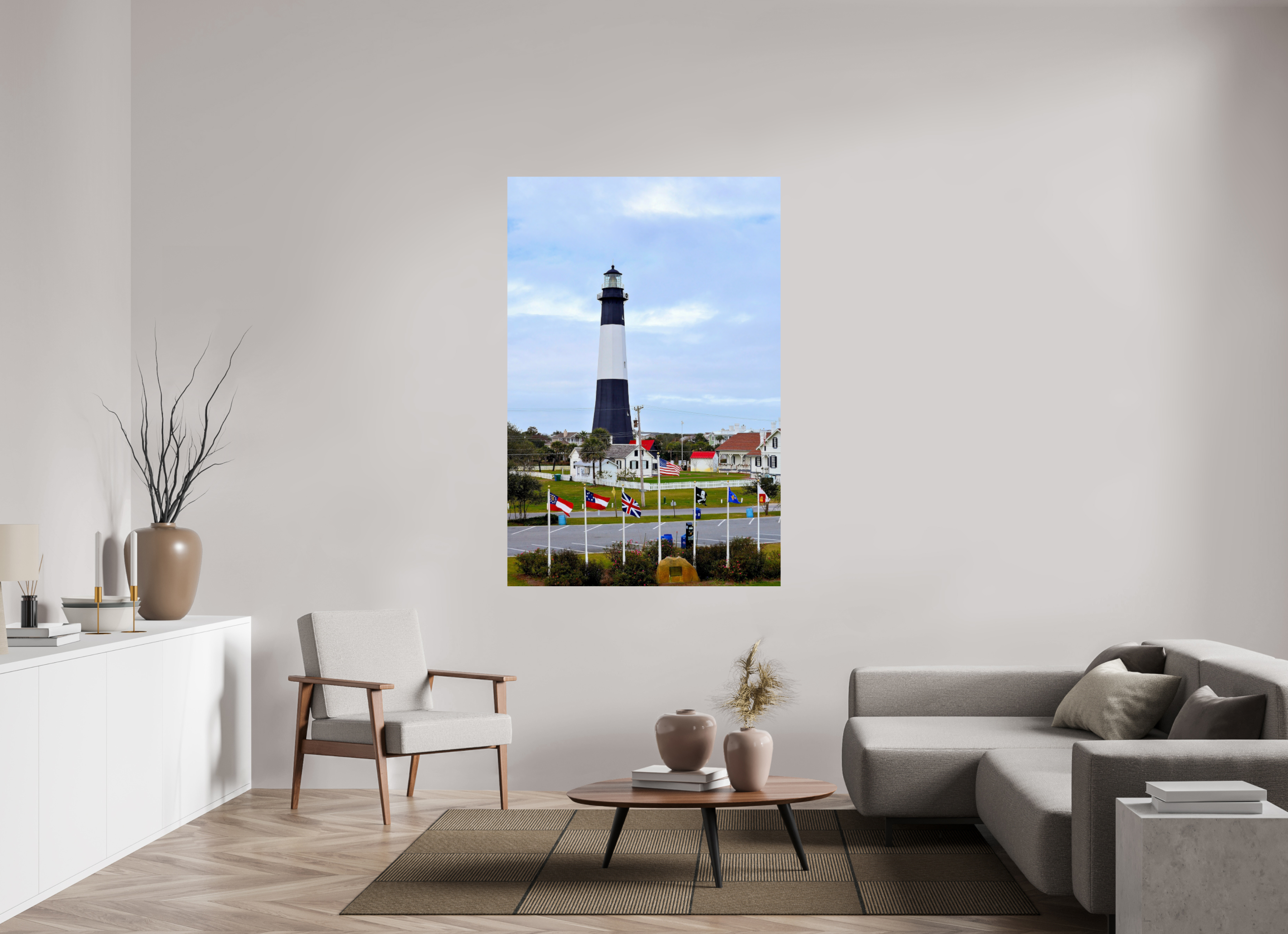 44 x 66″, Photo Print On Fuji Crystal DP II Heritage at Tybee: The Lighthouse & Grounds