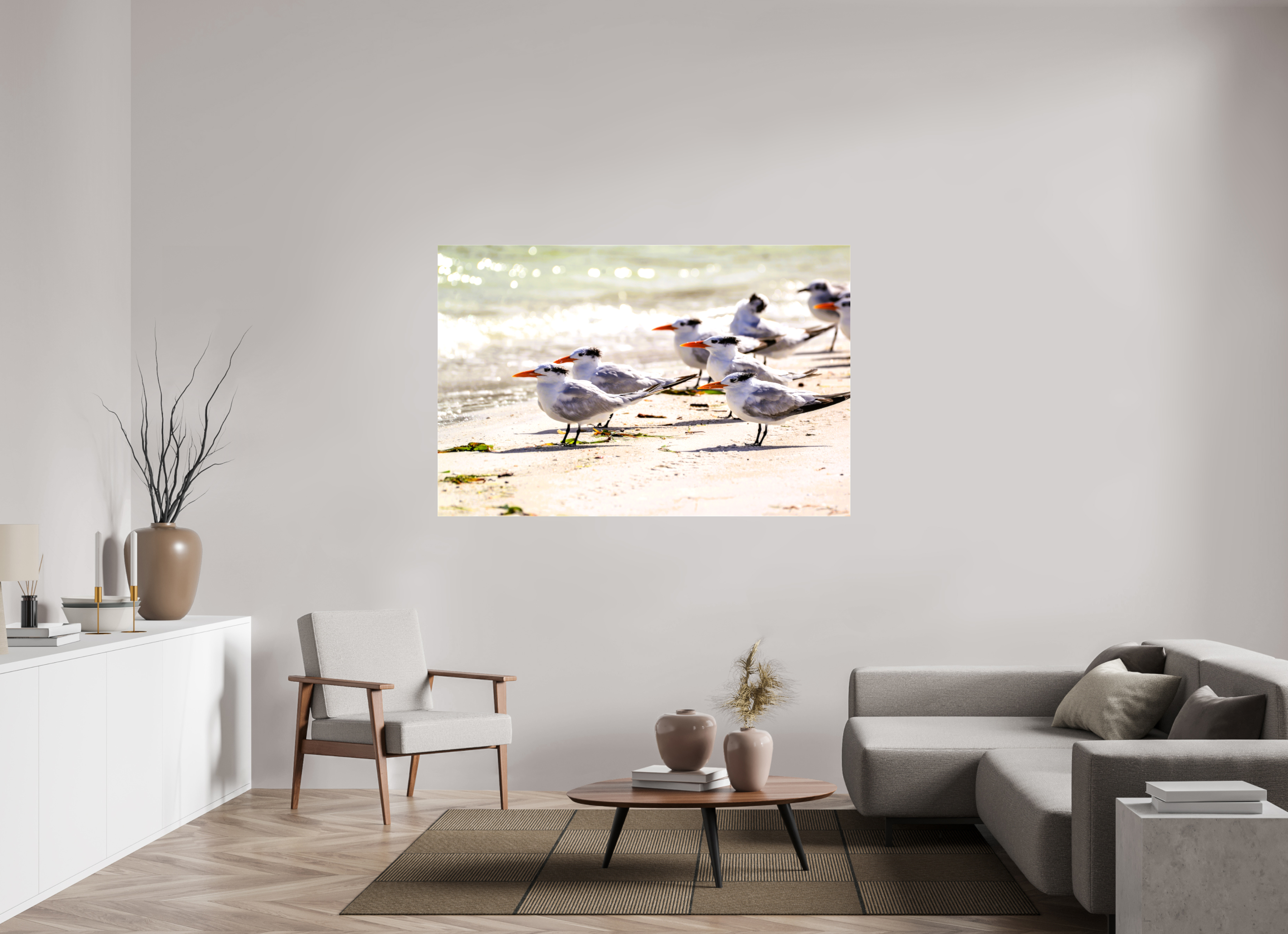 65.6 x 43″, Glossy Canvas on Stretcher Frame, 1,57" Wrapped Royal Gathering