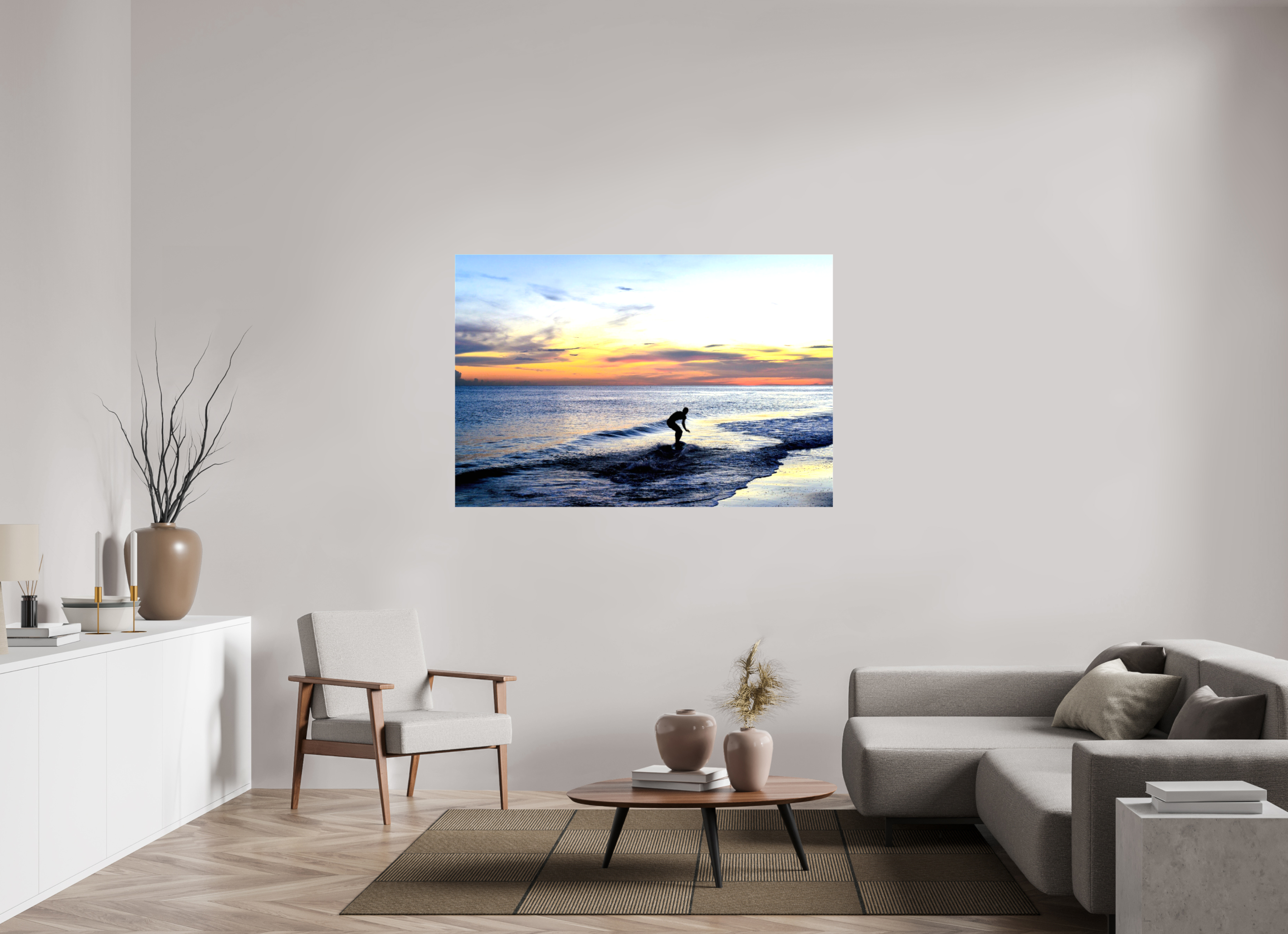 60 x 40″, Glossy Canvas on Stretcher Frame, 1,57" Wrapped Chasing the Last Light