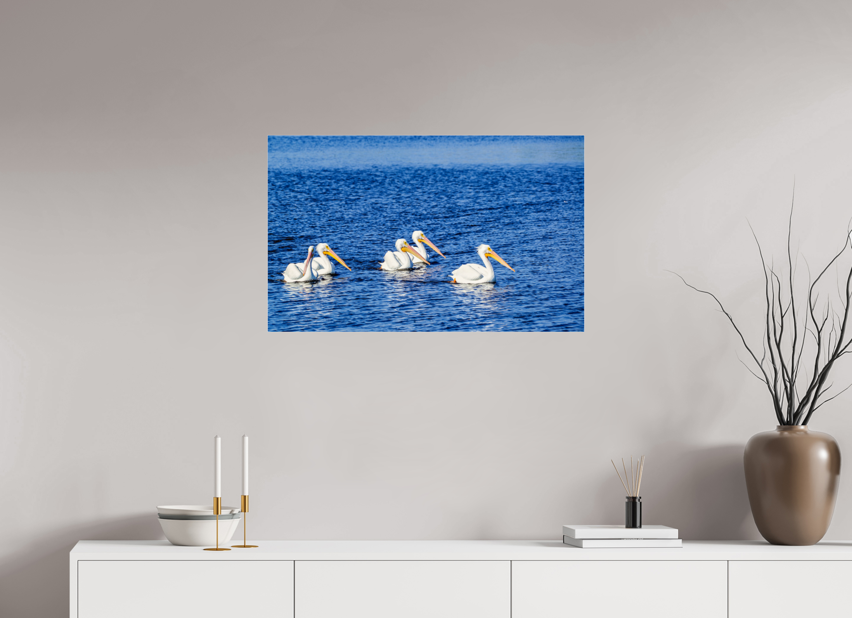 32.2 x 20″, Photo Print Under Acrylic Glass Gliding in Unison