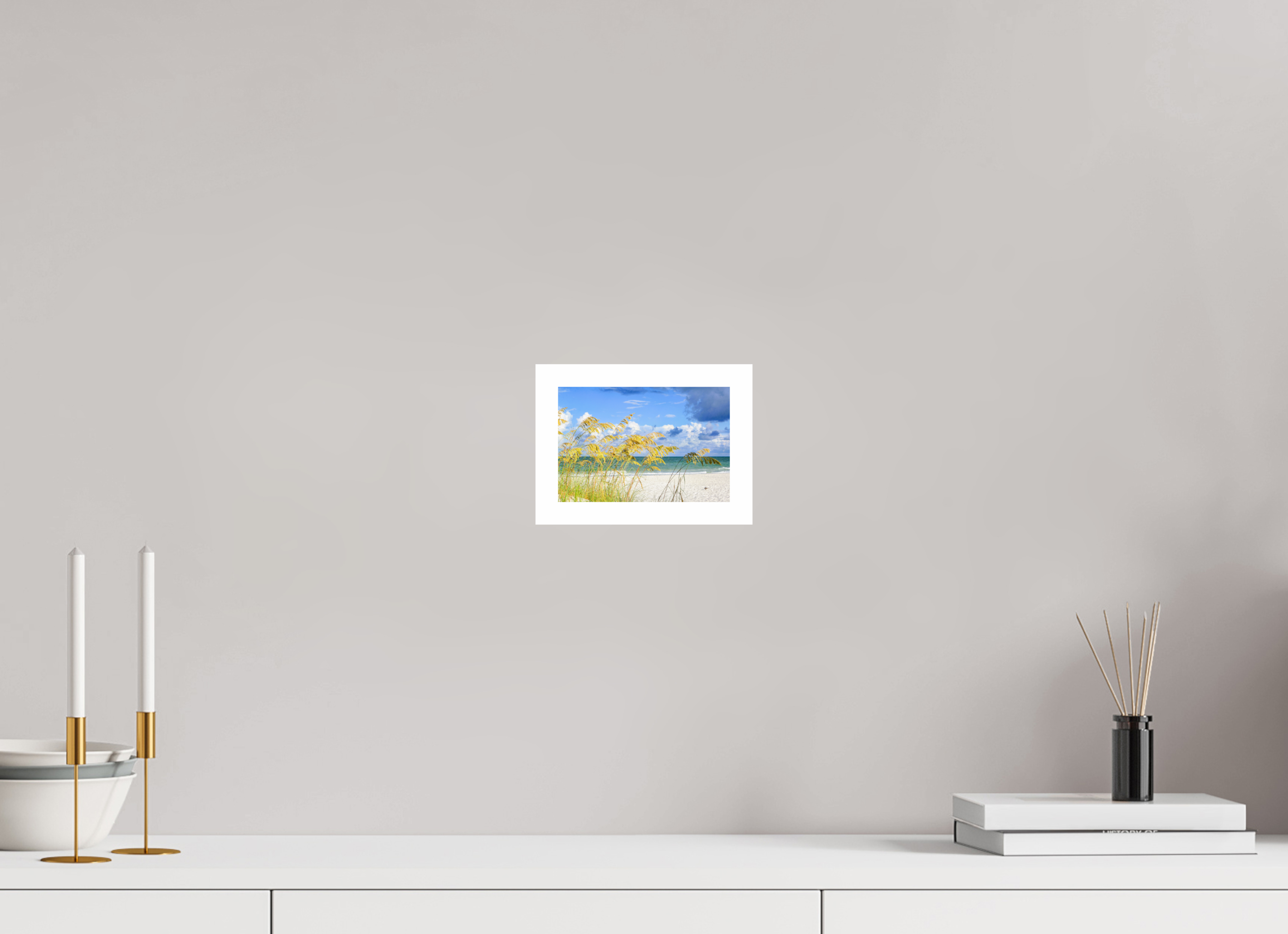 6 x 4″, Hahnemühle FineArt Pearl Print, .79" white border Golden Sea Oats