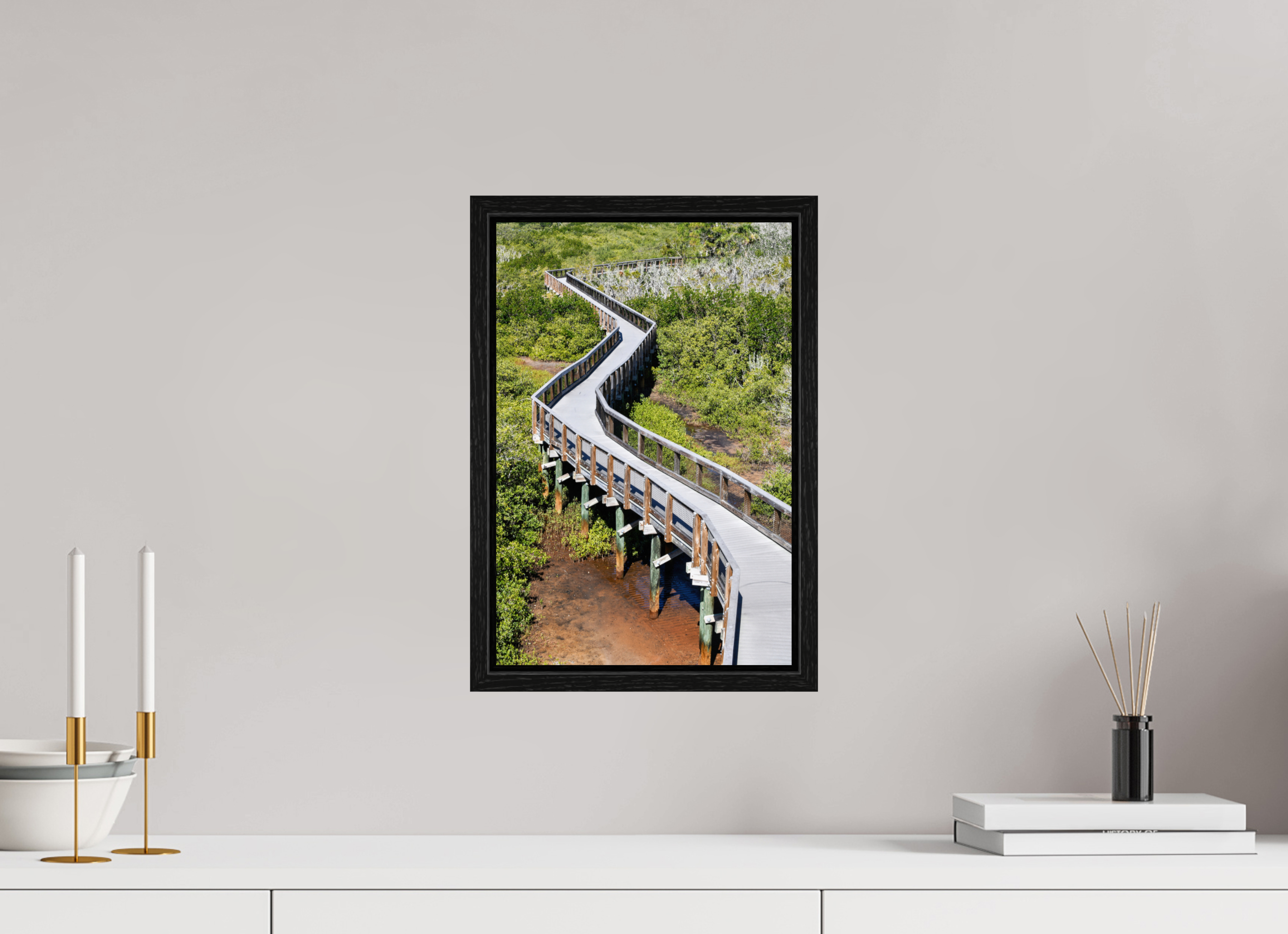 10 x 15″, Floater Frame The Winding Way