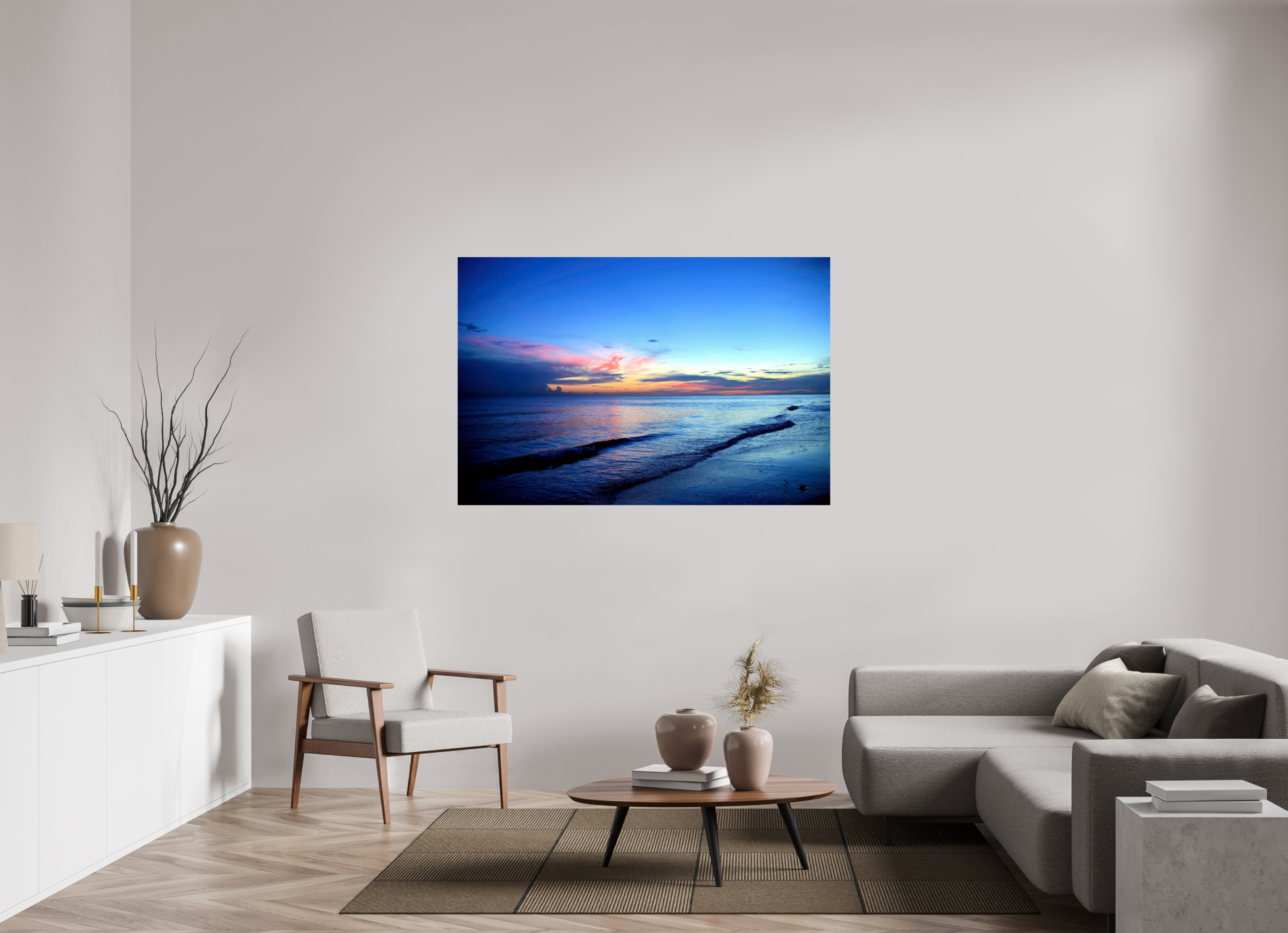 60 x 40″, Photo Print On Fuji Crystal DP II Indigo Horizon