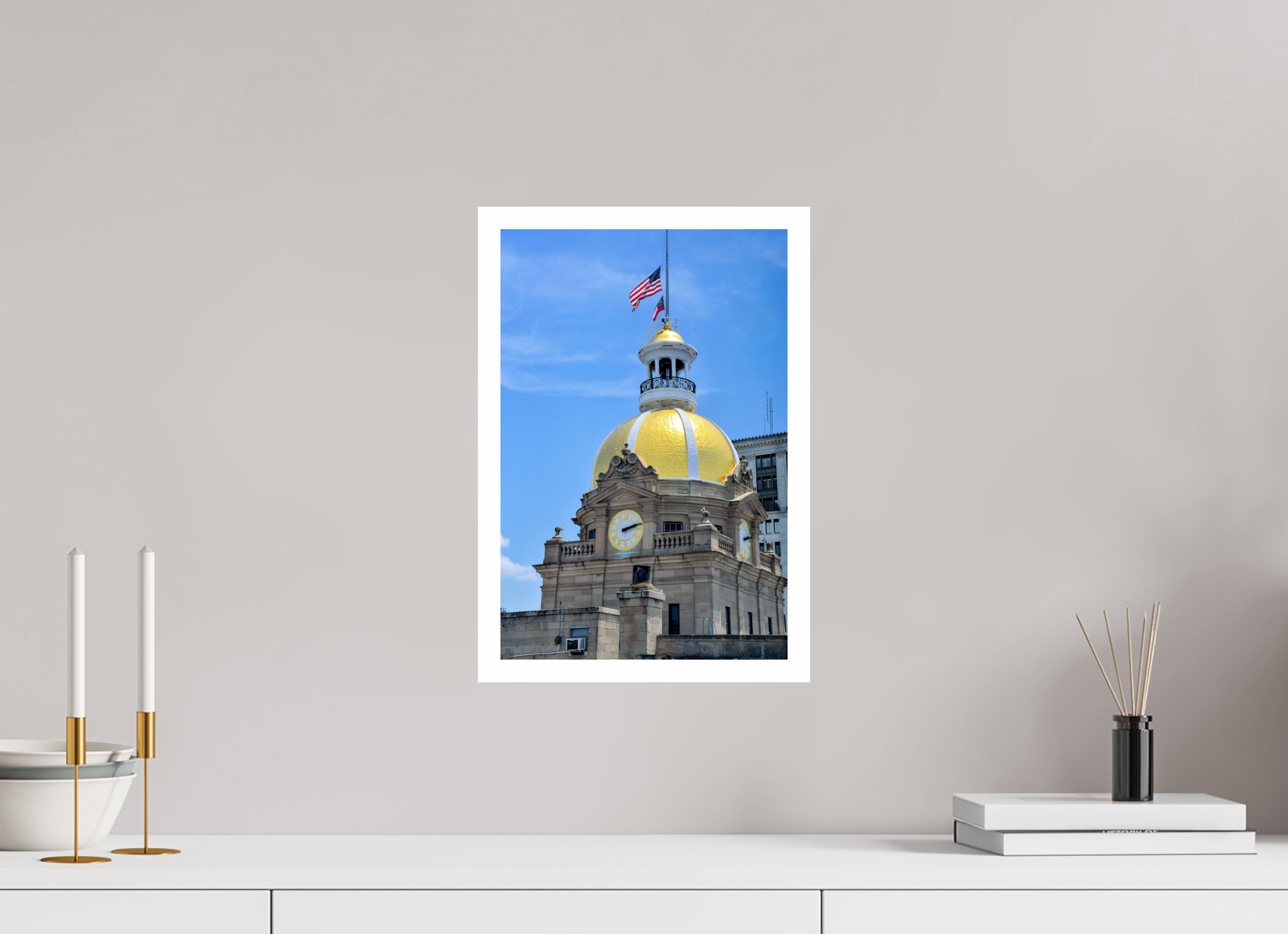 10 x 15″, Hahnemühle FineArt Pearl Print, .79" white border The Gilded Heart of Savannah