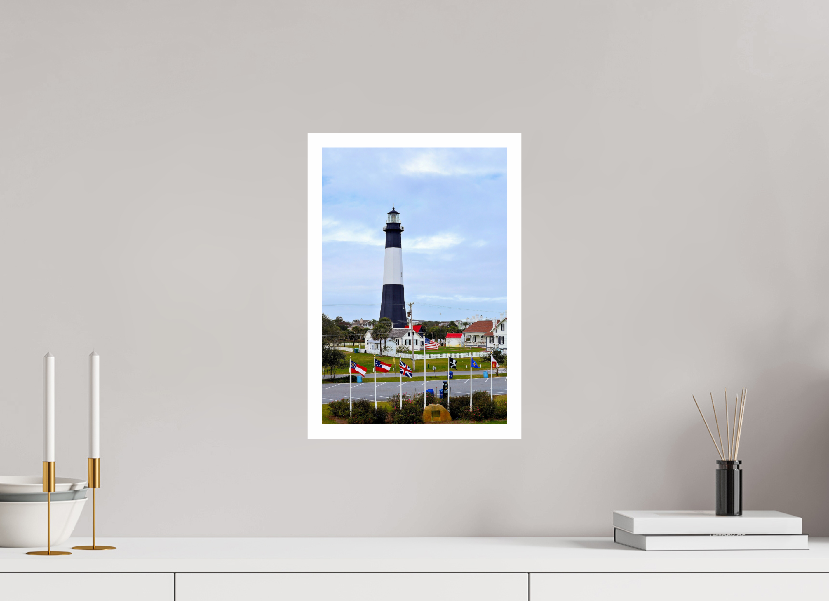 10 x 15″, Hahnemühle FineArt Pearl Print, .79" white border Heritage at Tybee: The Lighthouse & Grounds