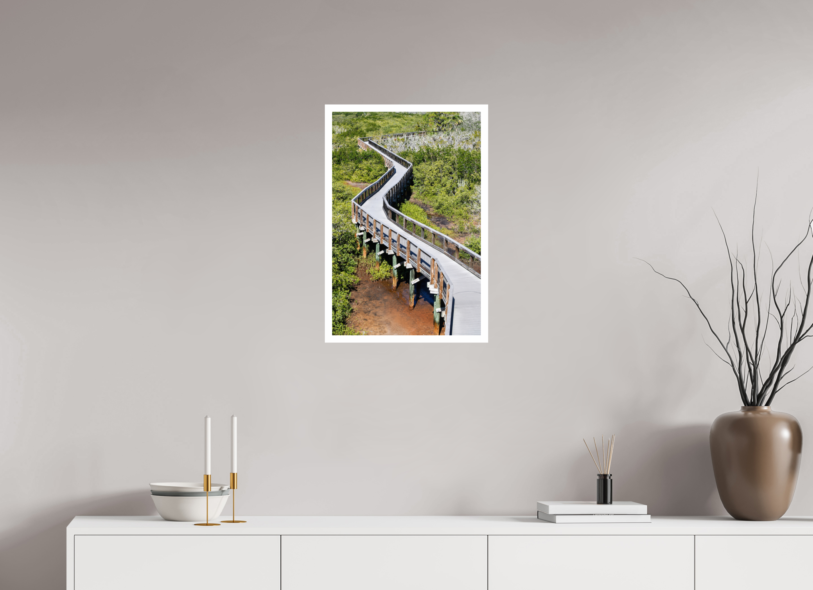 16 x 24″, Hahnemühle FineArt Pearl Print, .79" white border The Winding Way