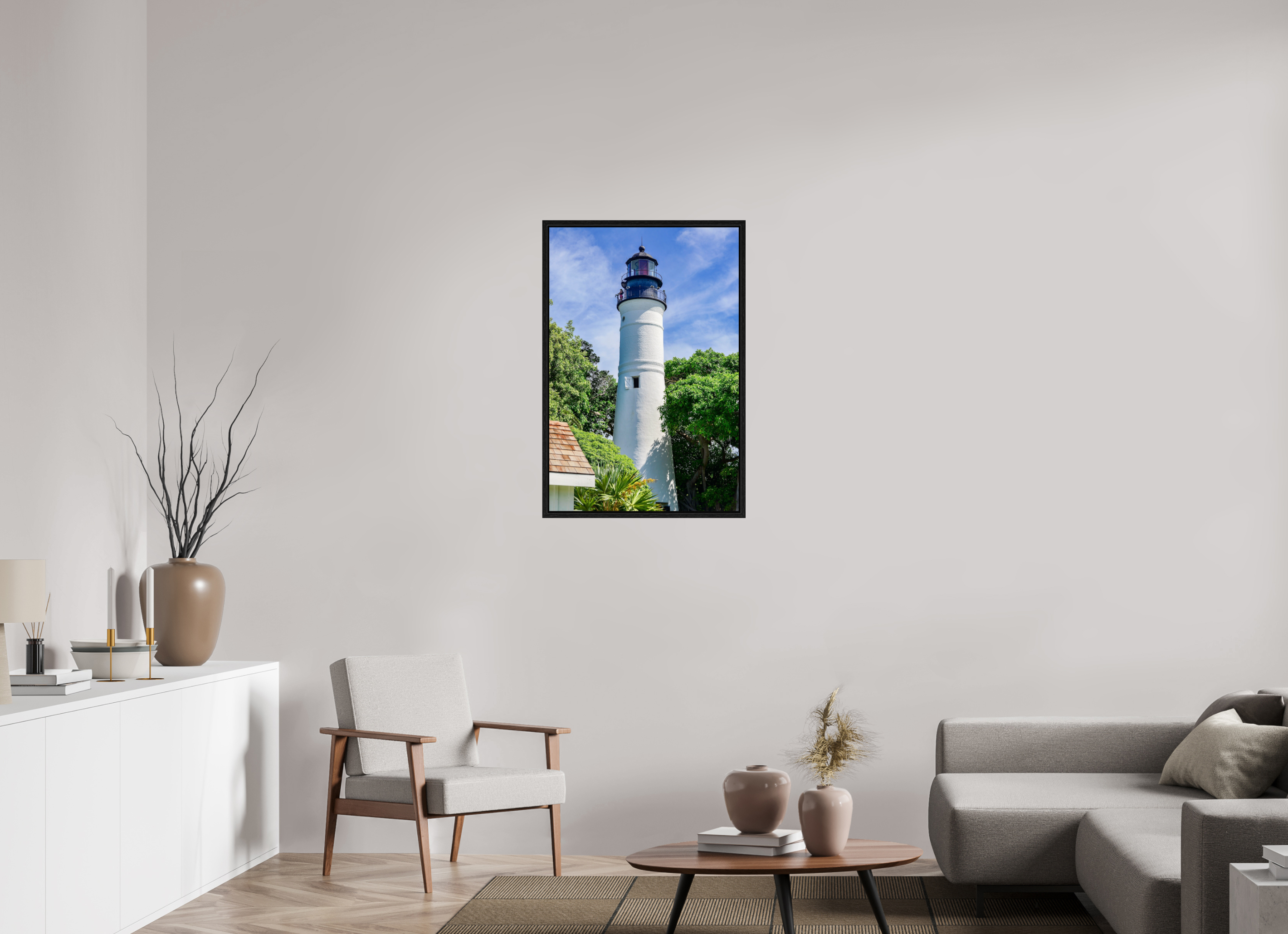24 x 36″, Floater Frame The Historic Key West Lighthouse
