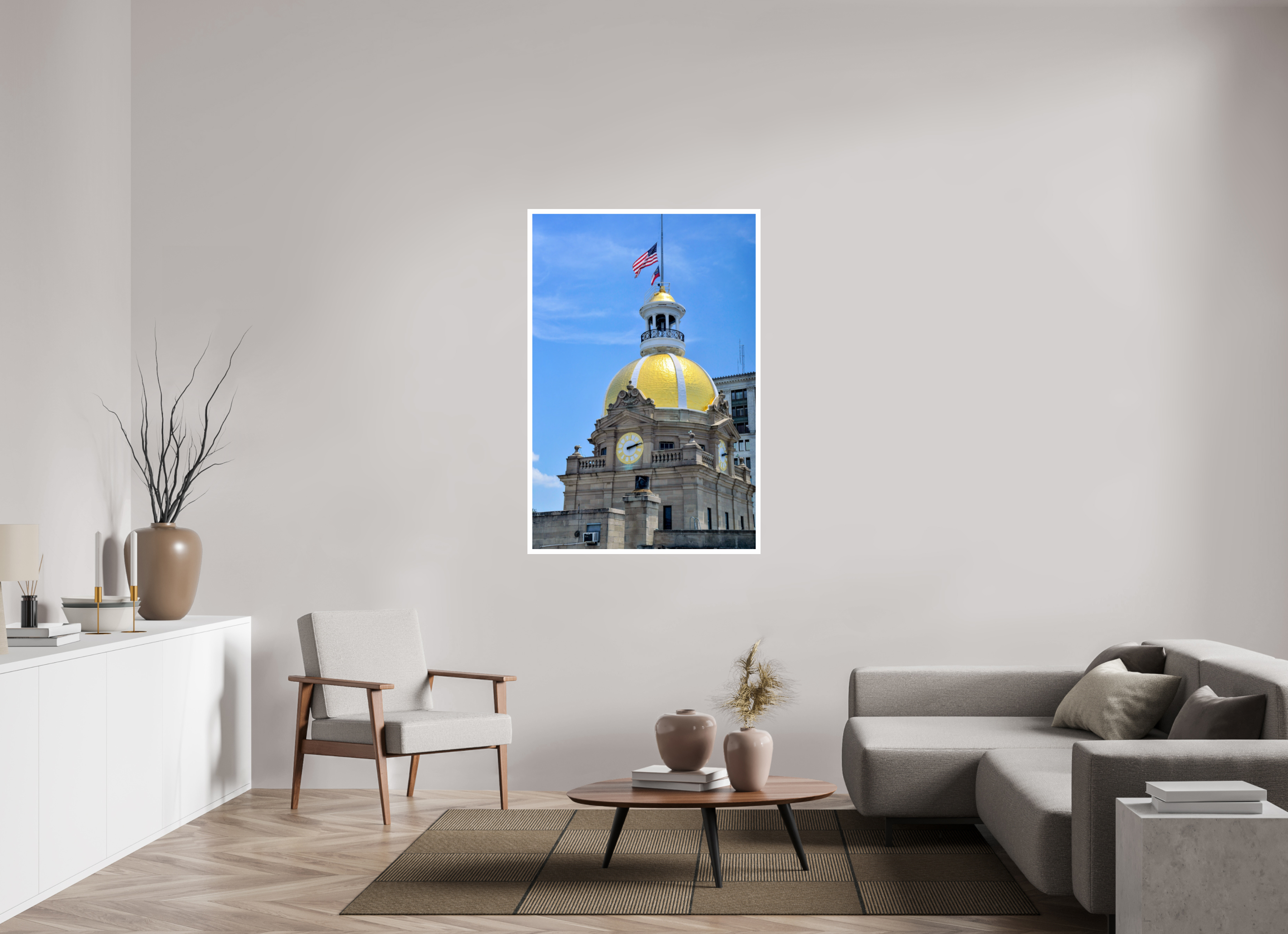 36 x 54″, Hahnemühle FineArt Pearl Print, .79" white border The Gilded Heart of Savannah