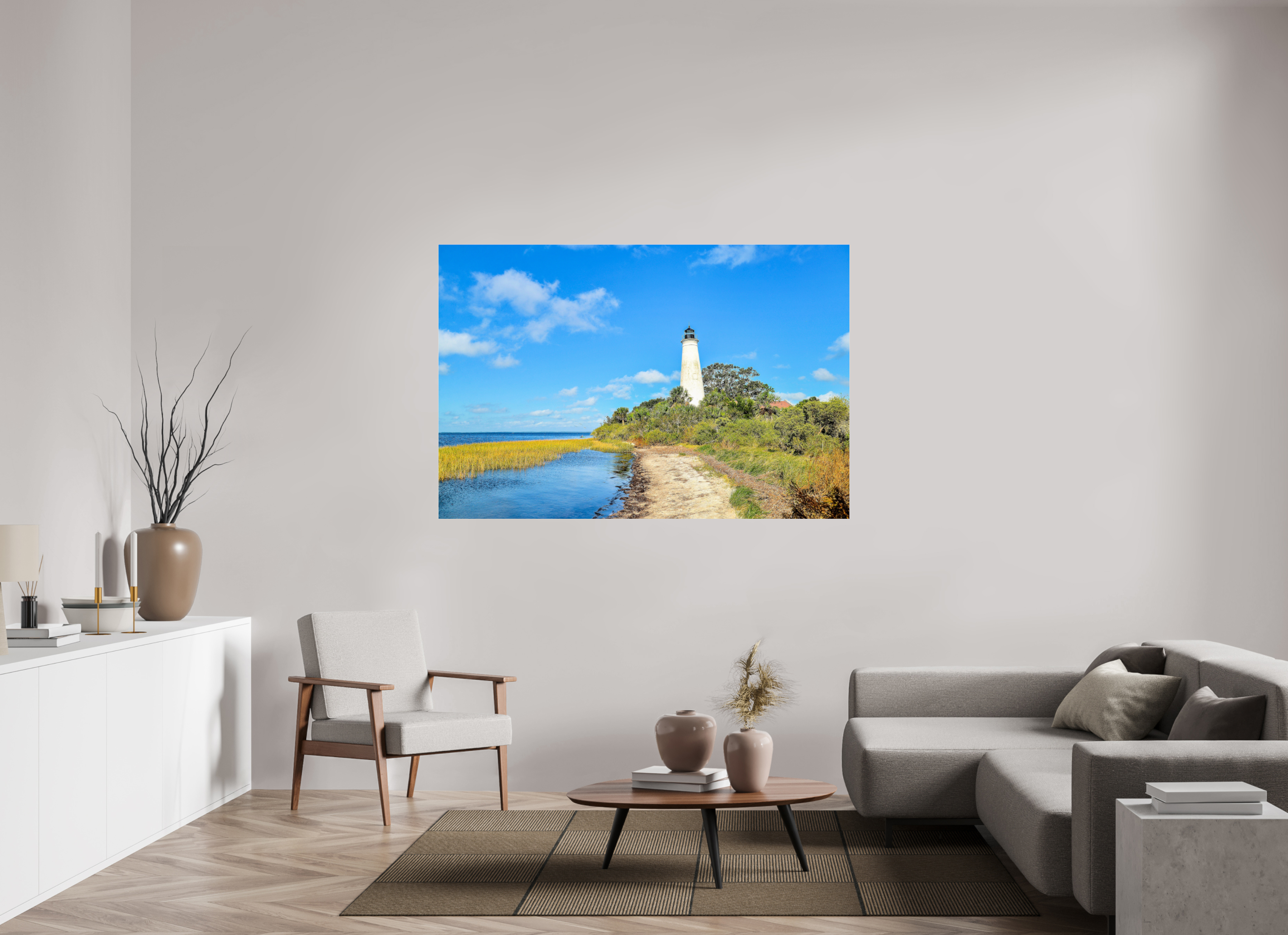 66 x 44″, Photo Print Under Acrylic Glass St. Marks Lighthouse