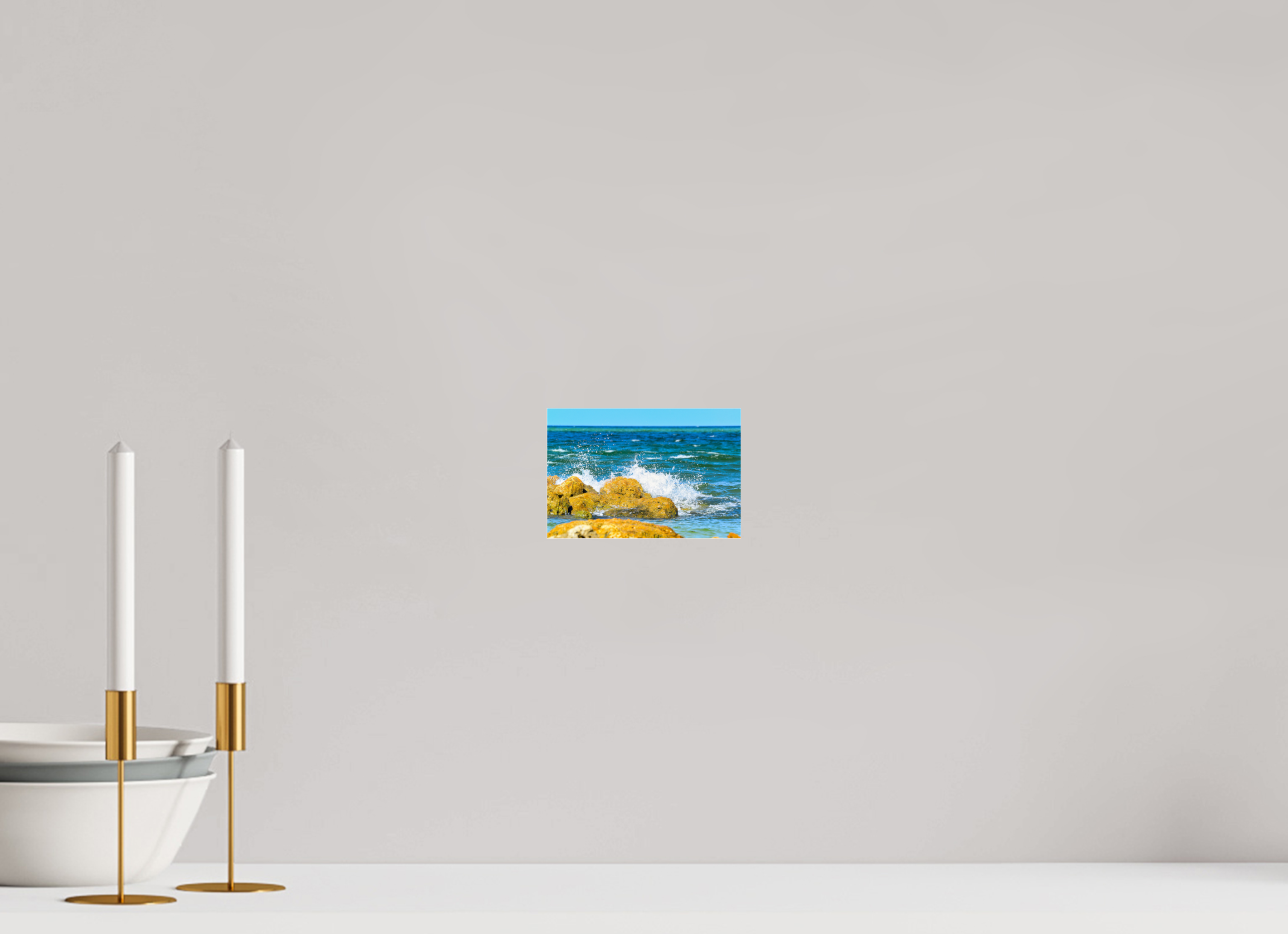 6 x 4″, Metallic Photo Print Under Acrylic Glass The Ocean’s Impact