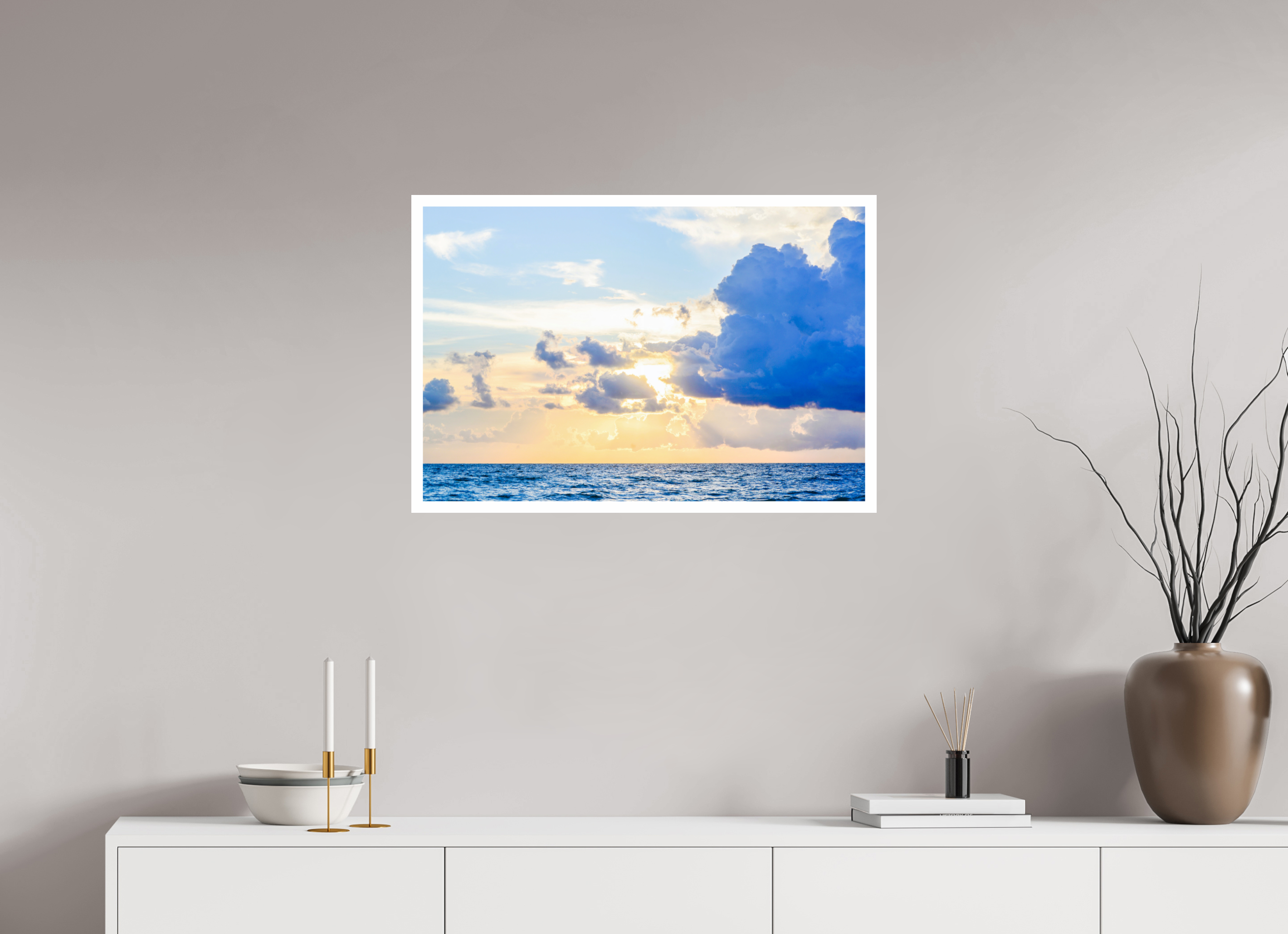 30 x 20″, Hahnemühle FineArt Pearl Print, .79" white border Breaking Through The Clouds