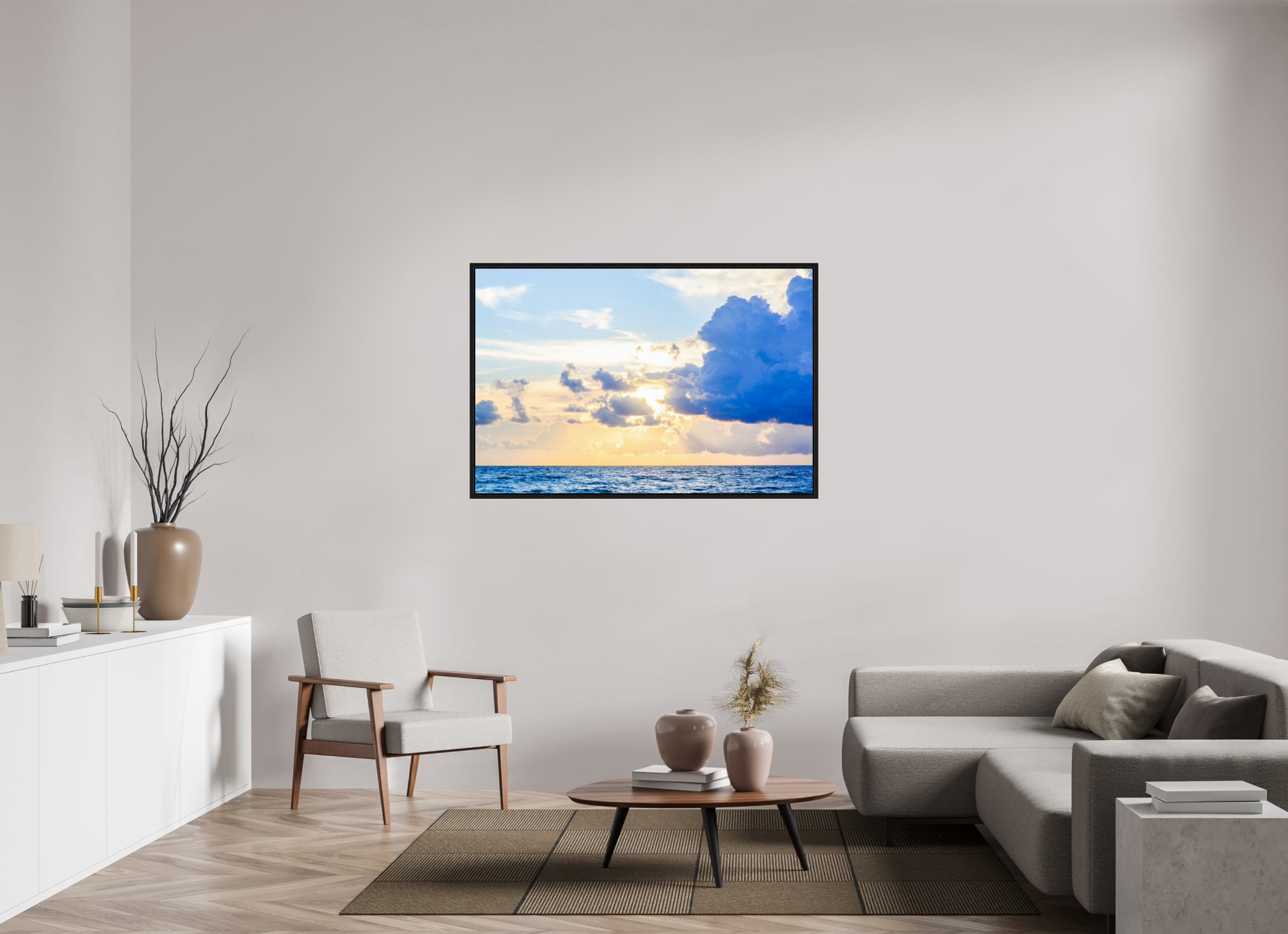 54 x 36″, Floater Frame Breaking Through The Clouds