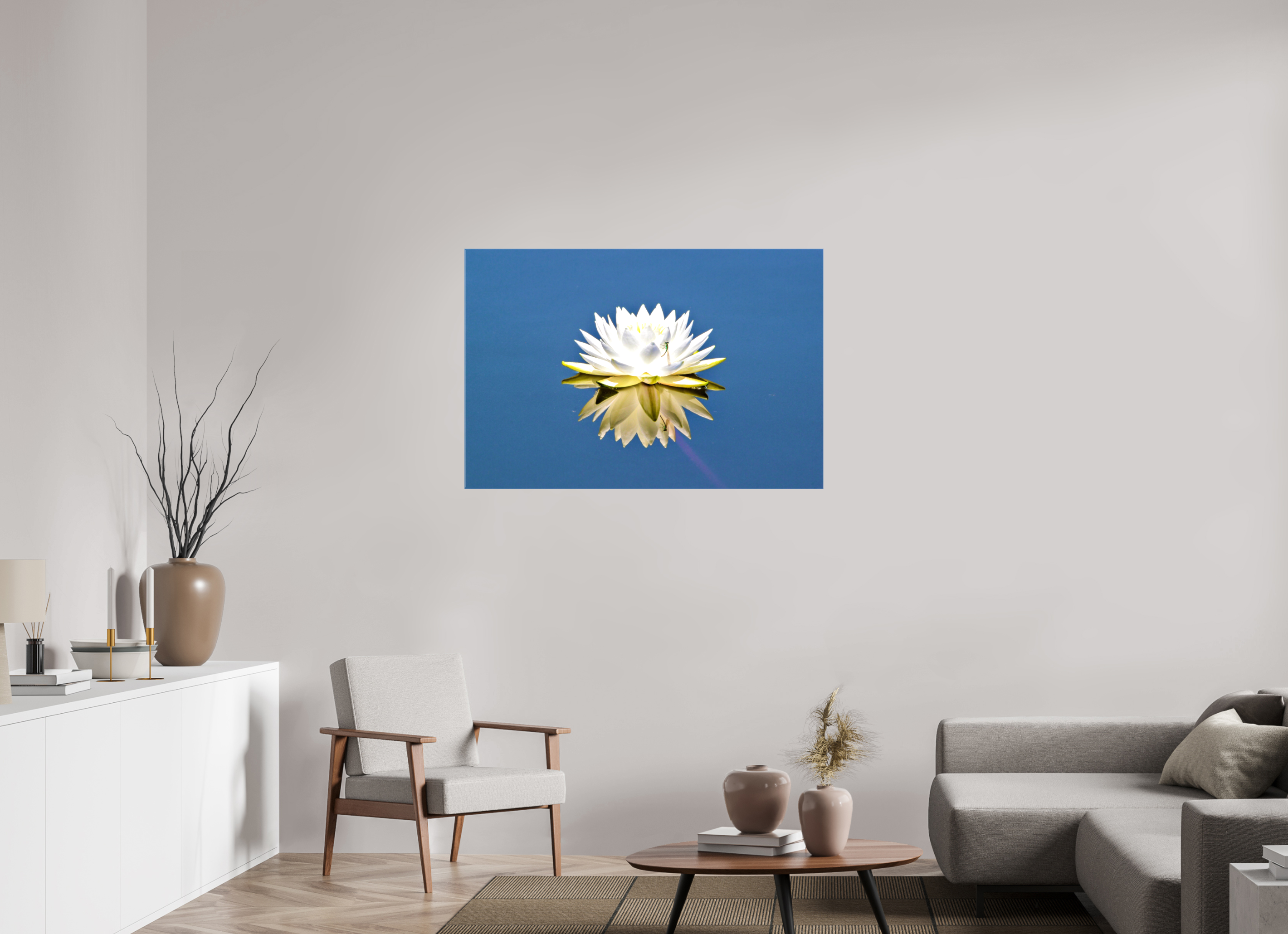 45 x 30″, Glossy Canvas on Stretcher Frame, 1,57" Wrapped Floating Grace