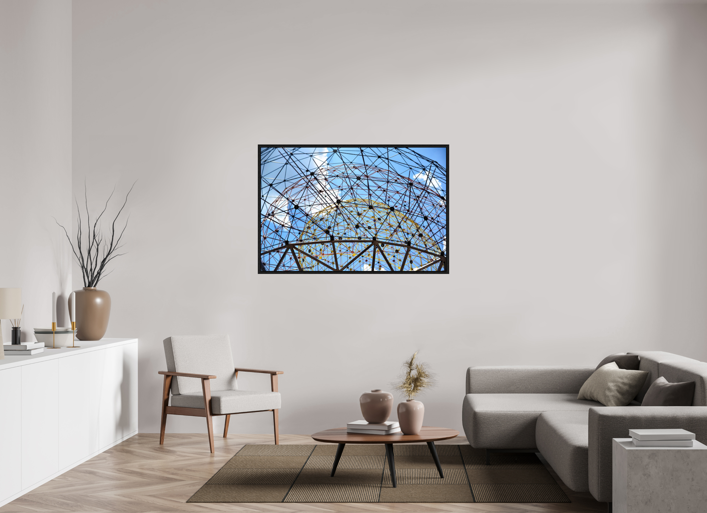 54 x 36″, Floater Frame Geodesic Horizon: The Tillie Fowler Memorial
