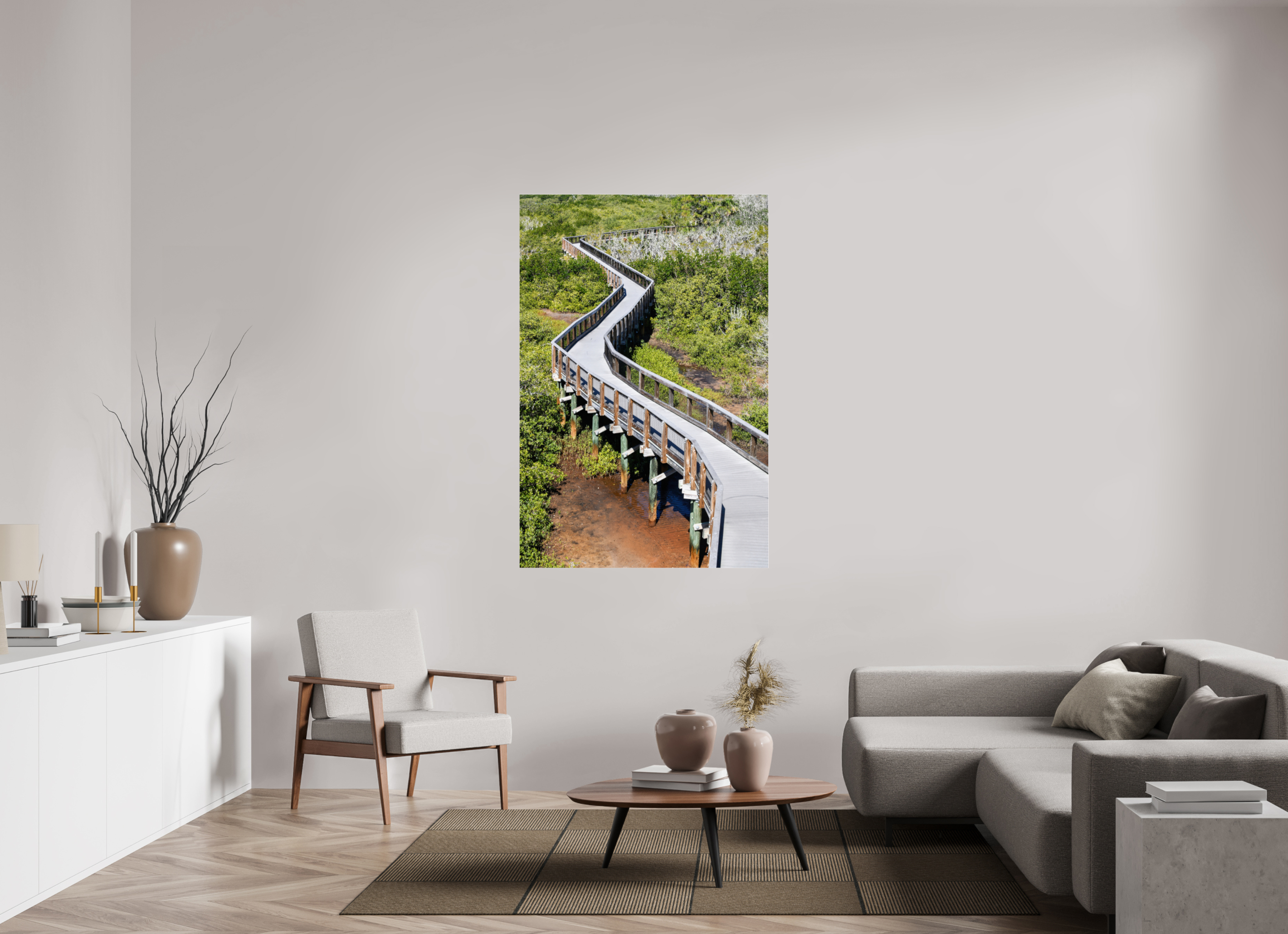 40 x 60″, Photo Print Under Acrylic Glass The Winding Way