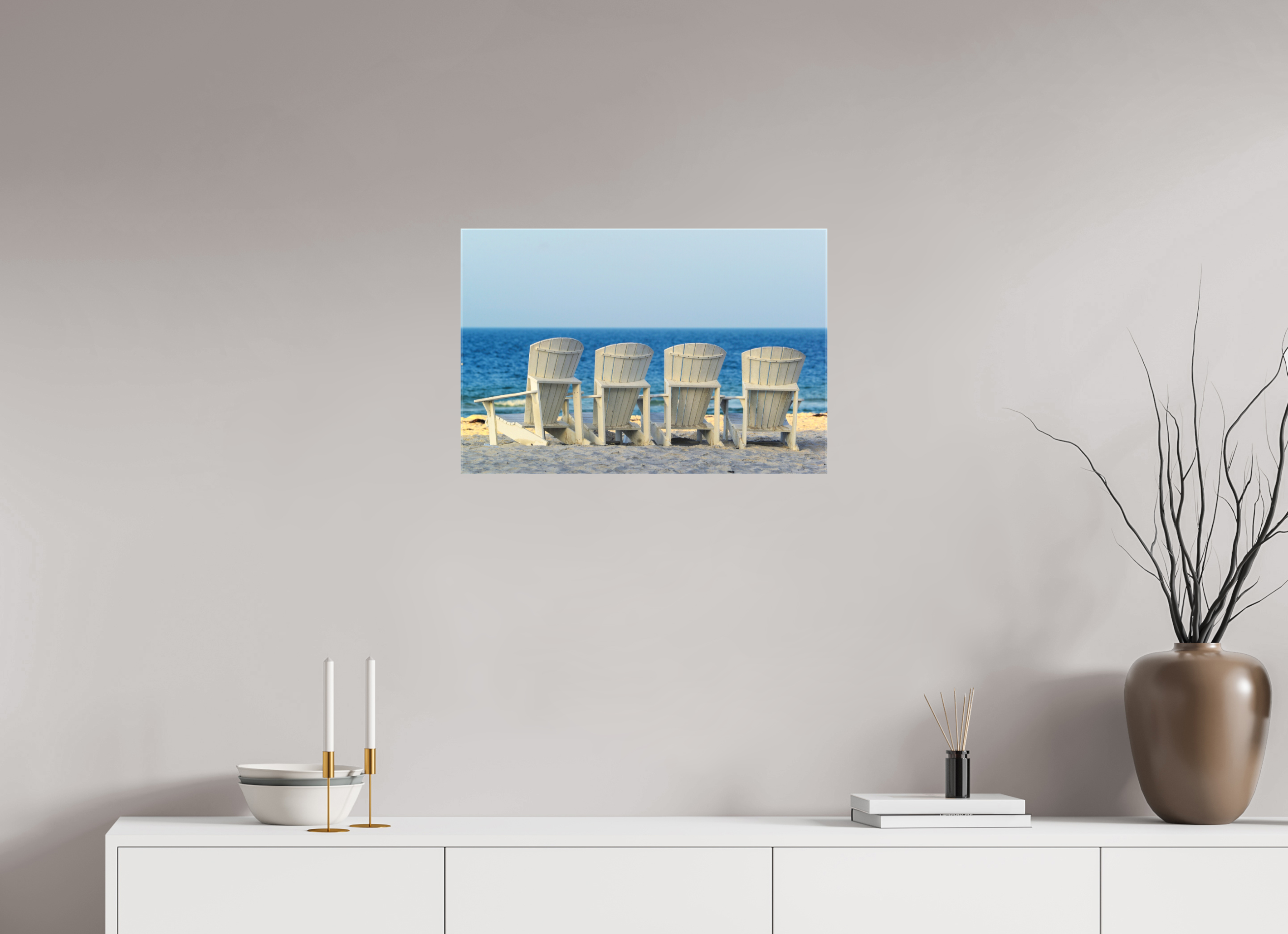 24 x 16″, Glossy Canvas on Stretcher Frame, 1,57" Wrapped Front Row for the Sunset