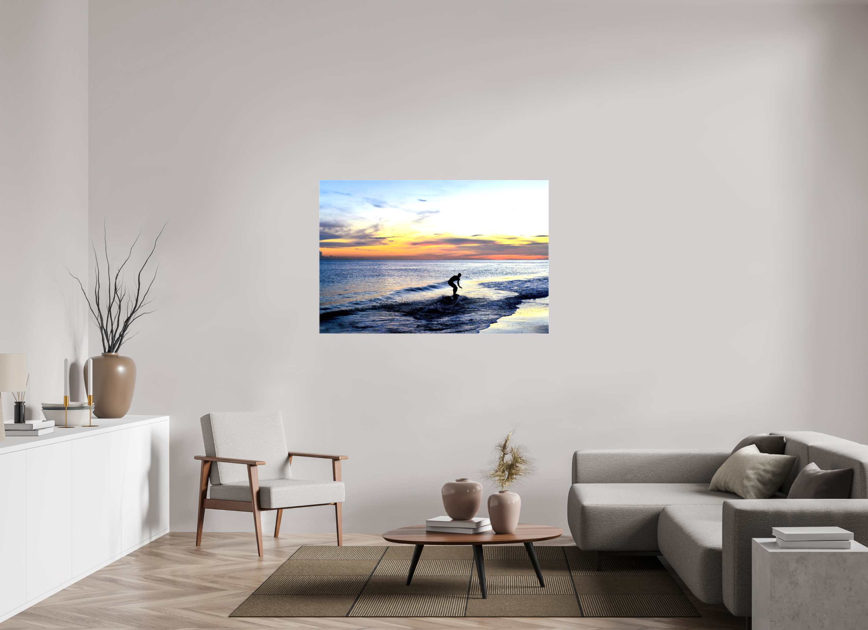 54 x 36″, Glossy Canvas on Stretcher Frame, 1,57" Wrapped Chasing the Last Light