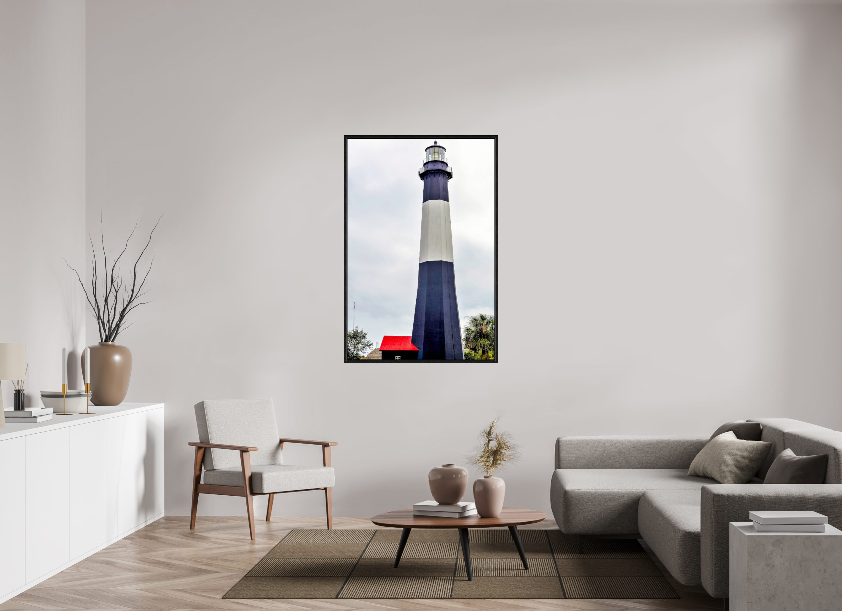 36 x 54″, Floater Frame Tybee Island Light Station