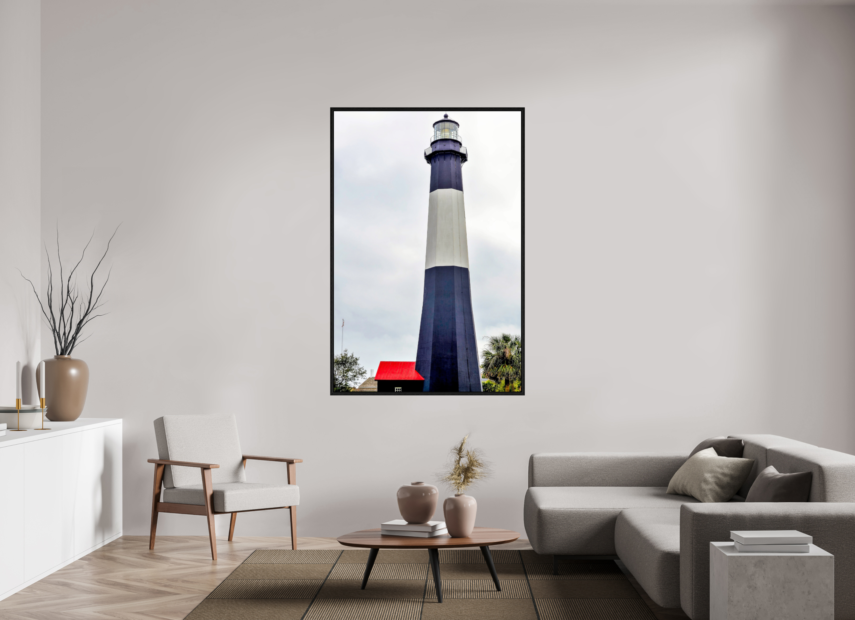 44 x 66″, Floater Frame Tybee Island Light Station