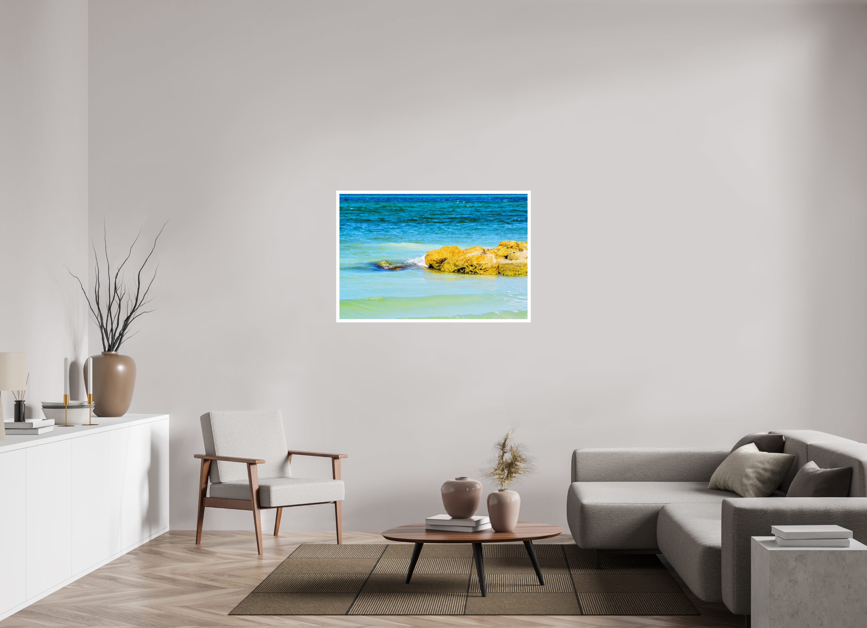 45 x 30″, Hahnemühle FineArt Pearl Print, .79" white border Calm Waters