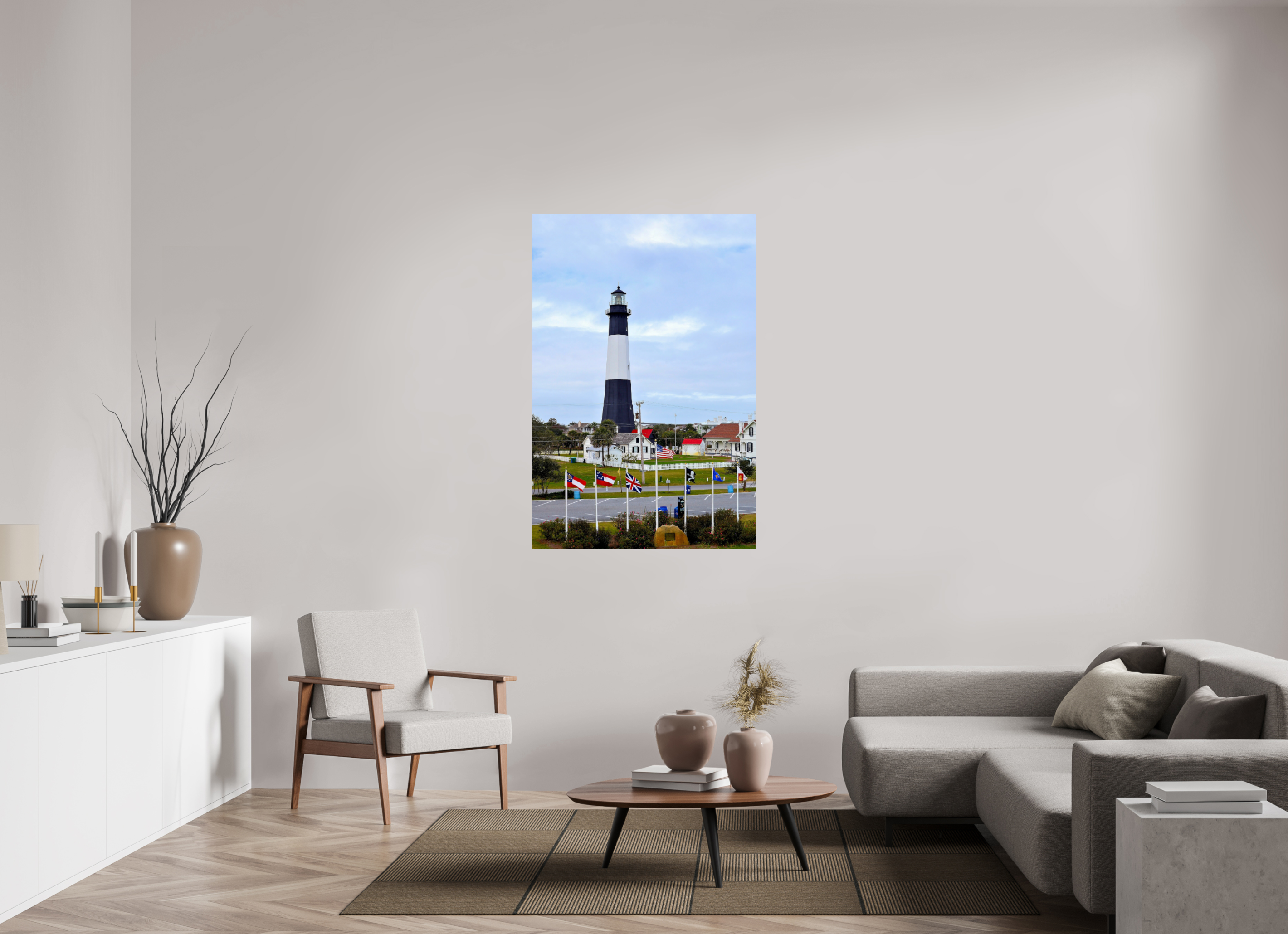 36 x 54″, Photo Print On Fuji Crystal DP II Heritage at Tybee: The Lighthouse & Grounds