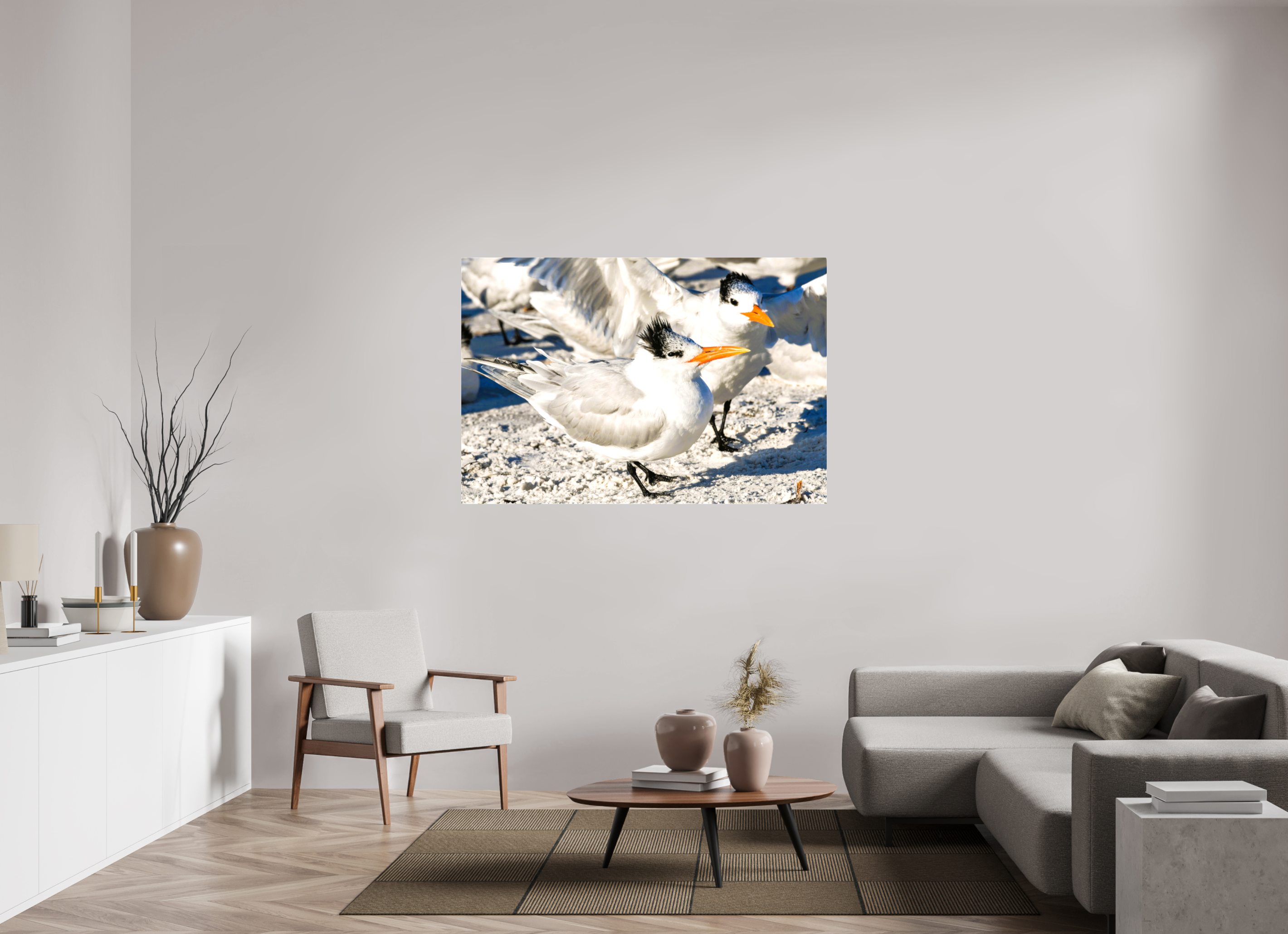 58 x 39″, Glossy Canvas on Stretcher Frame, 1,57" Wrapped Coastal Royalty