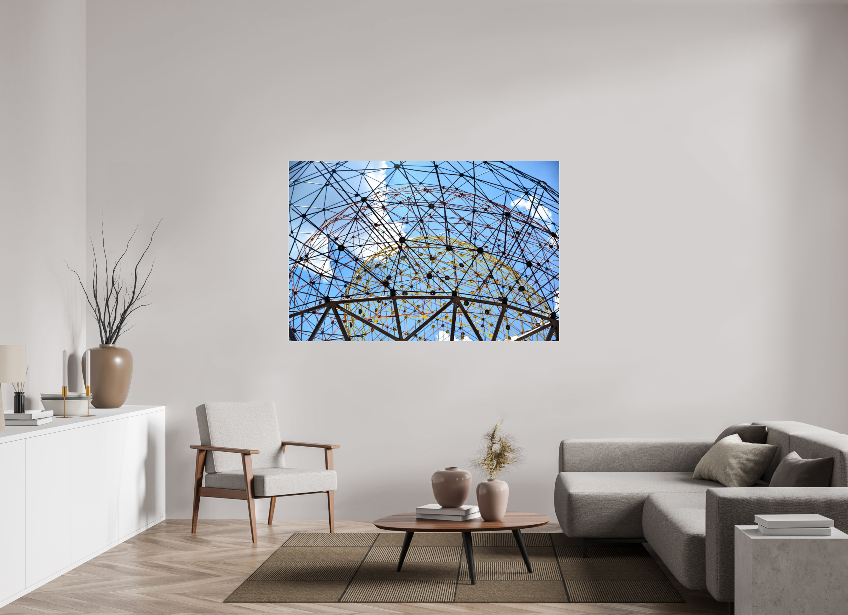 66 x 44″, Photo Print Under Acrylic Glass Geodesic Horizon: The Tillie Fowler Memorial