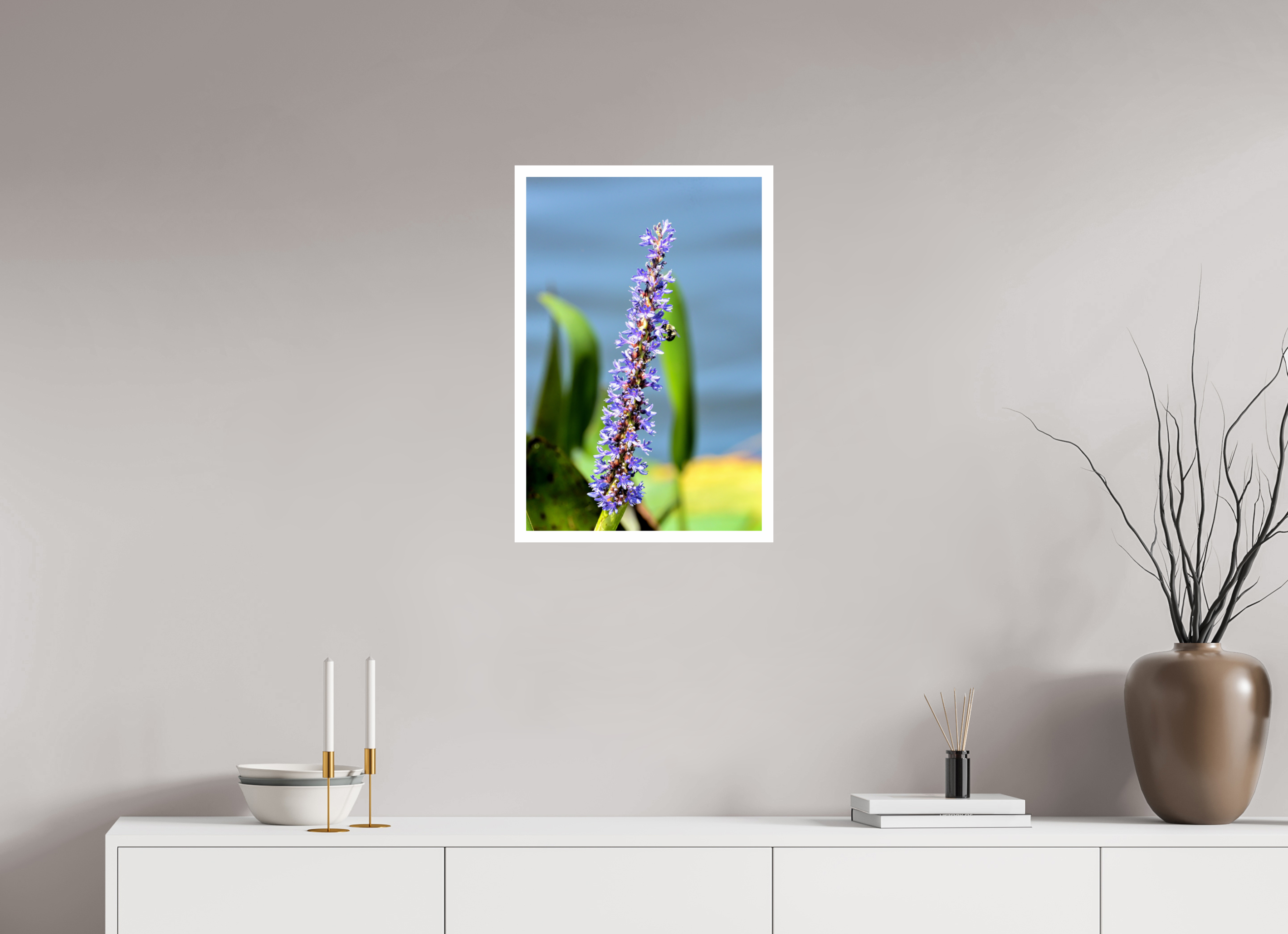 16 x 24″, Hahnemühle FineArt Pearl Print, .79" white border Bloom & Buzz