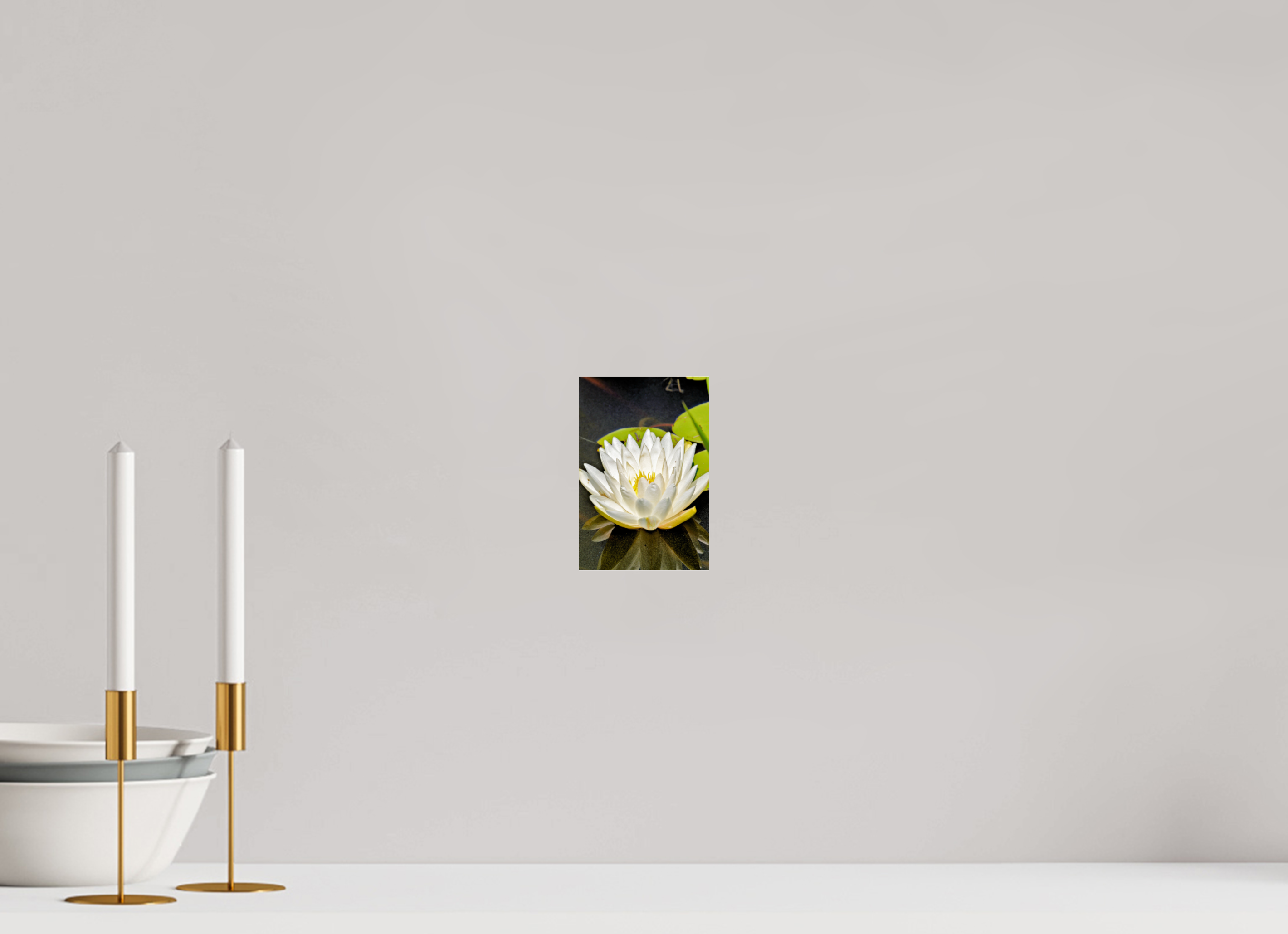 4 x 6″, Photo Print Under Acrylic Glass The White Water Lily