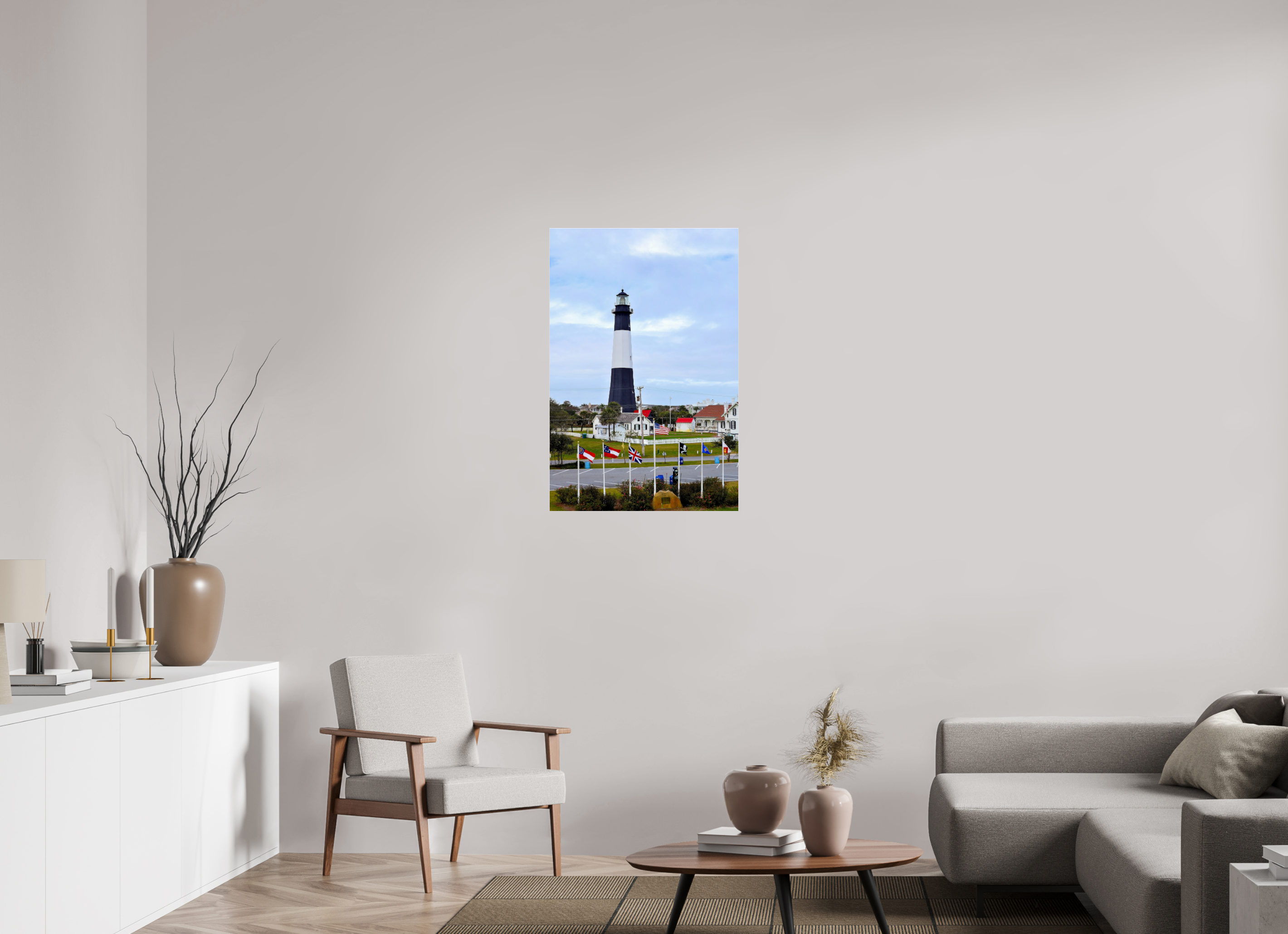 24 x 36″, Photo Print Under Acrylic Glass Heritage at Tybee: The Lighthouse & Grounds