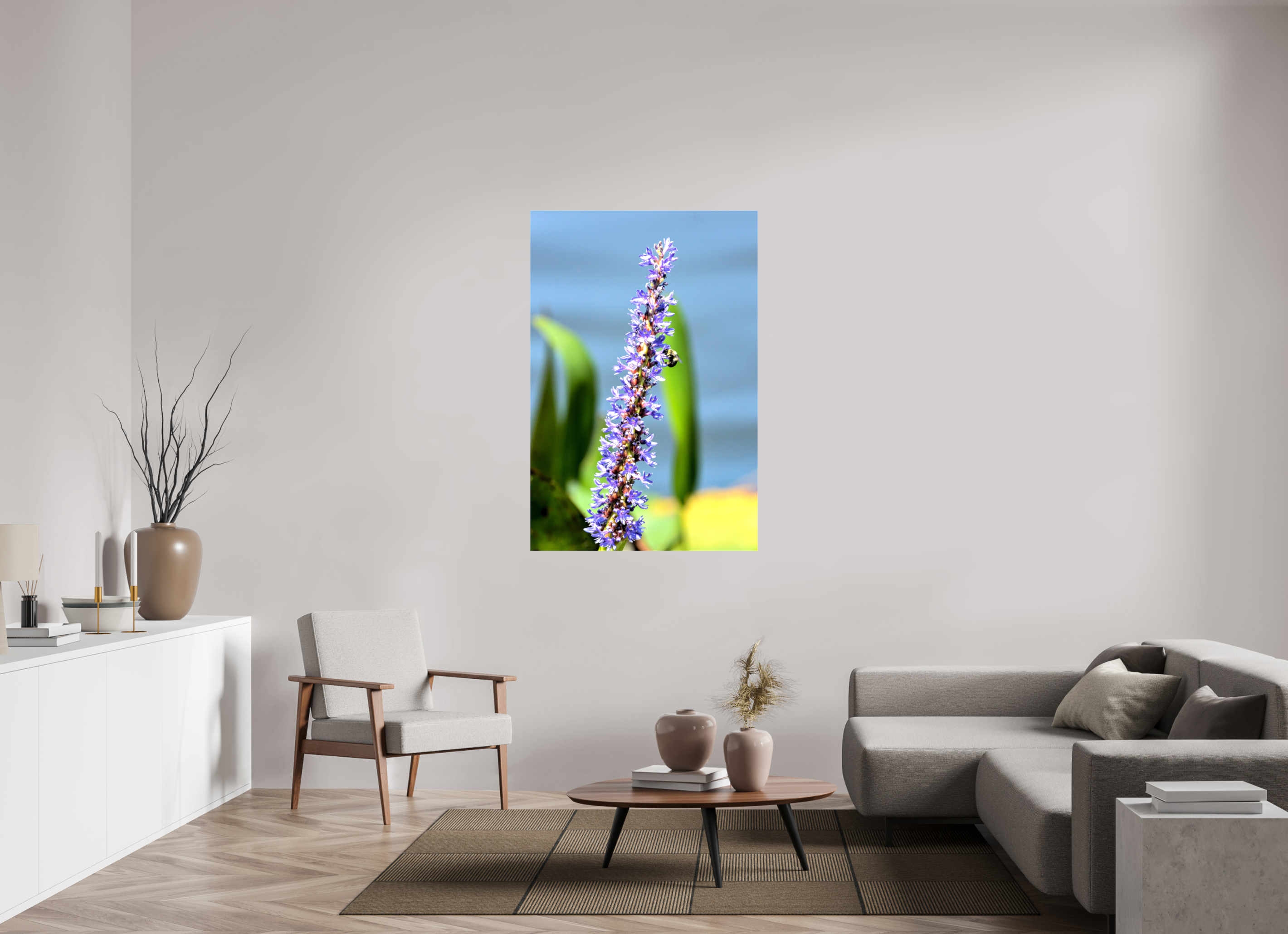 36 x 54″, Glossy Canvas on Stretcher Frame, 1,57" Wrapped Bloom & Buzz