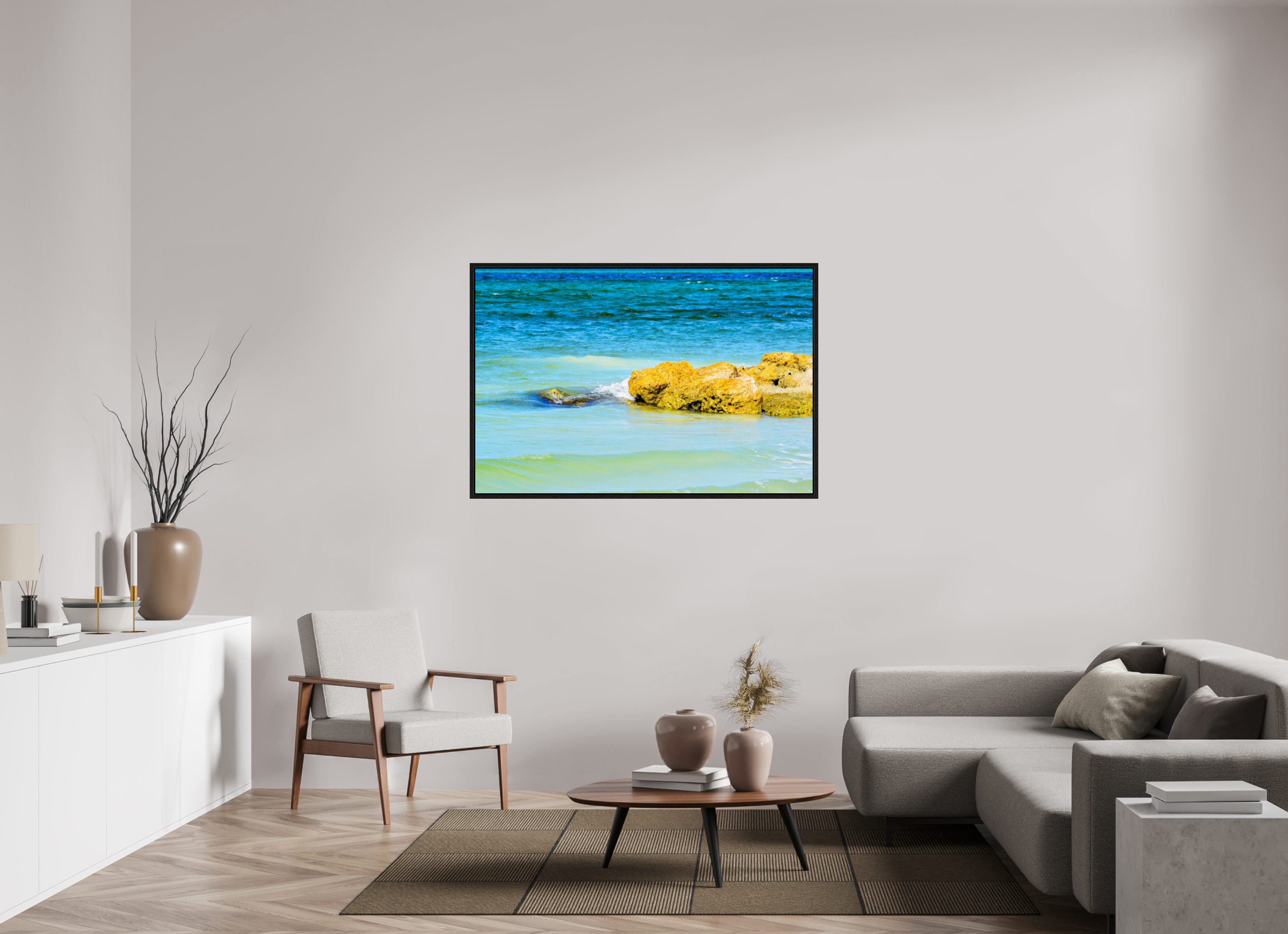 54 x 36″, Floater Frame Calm Waters