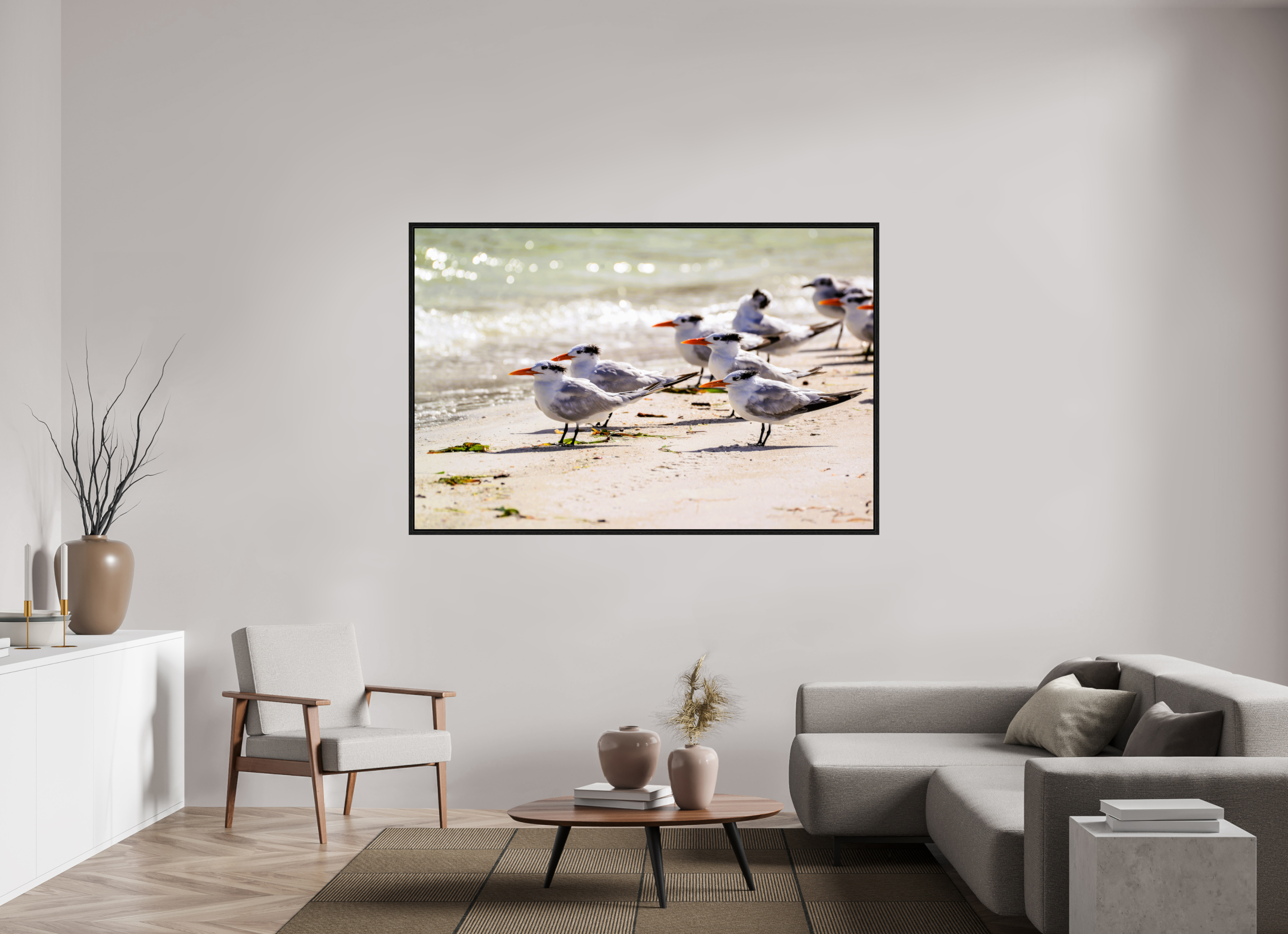 71.7 x 47″, Floater Frame Royal Gathering