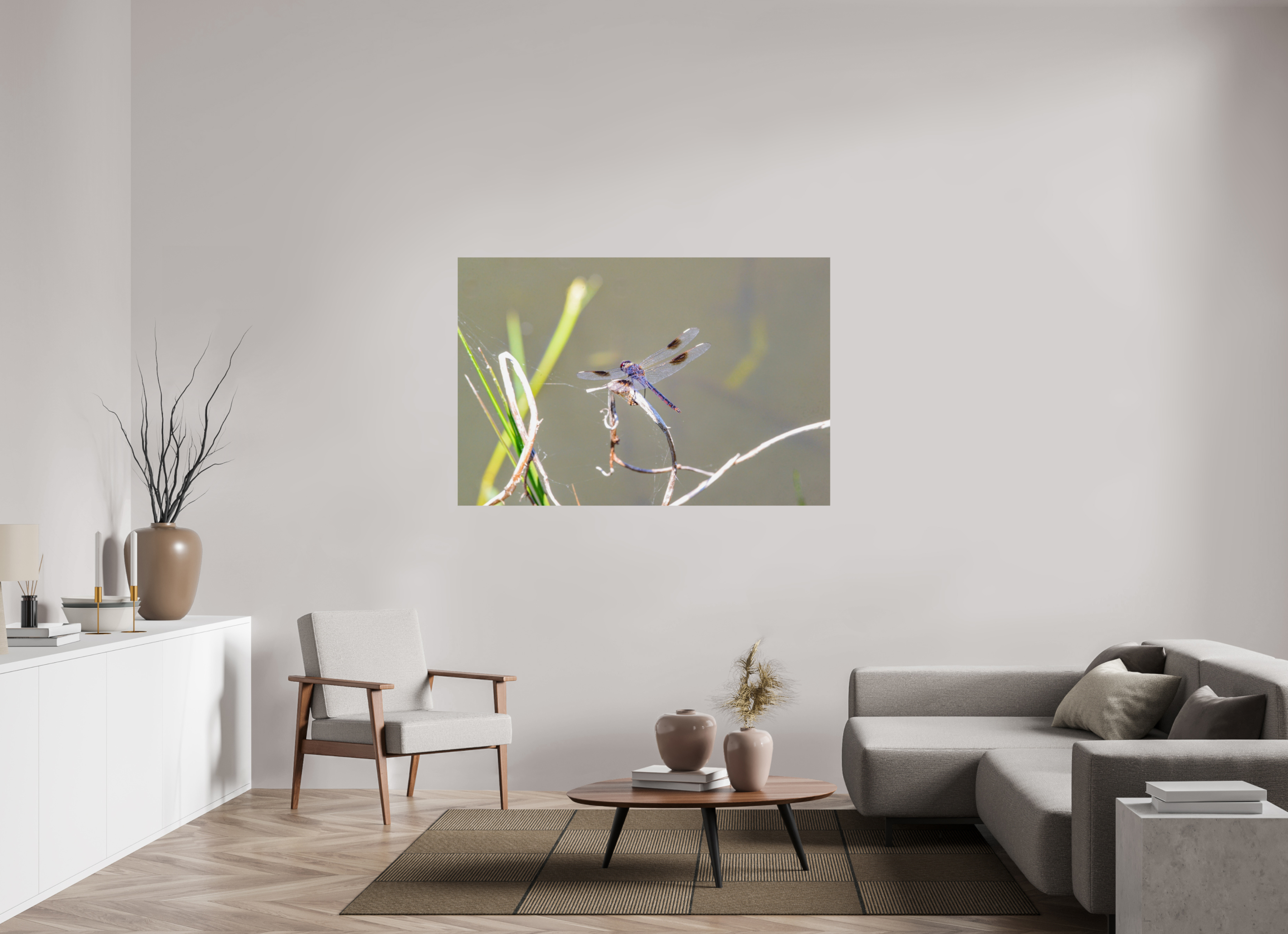 60 x 40″, Photo Print On Fuji Crystal DP II Pennant Dragonfly in the Marsh