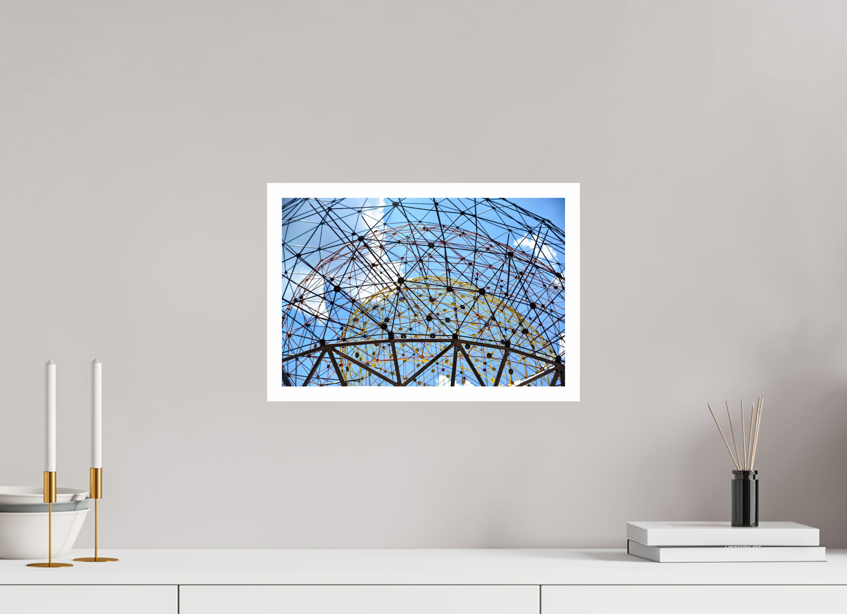15 x 10″, Hahnemühle FineArt Pearl Print, .79" white border Geodesic Horizon: The Tillie Fowler Memorial