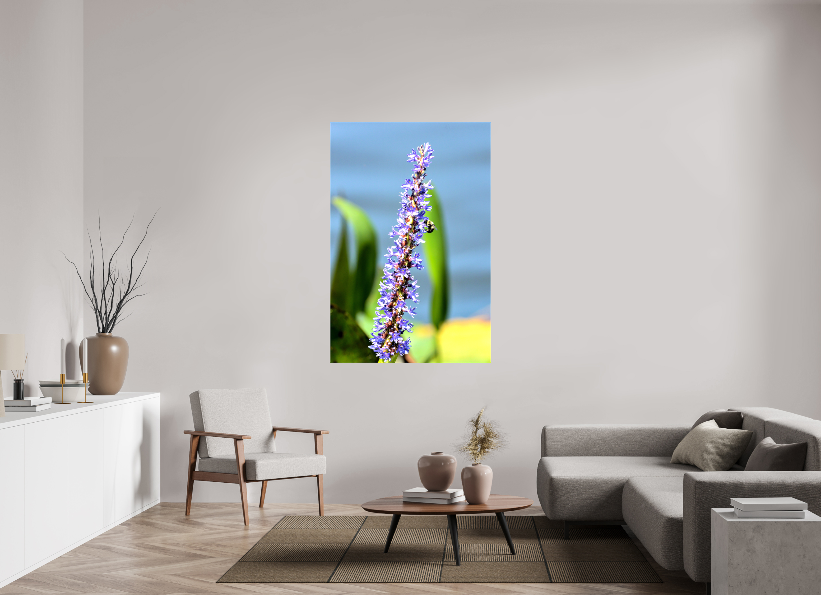 40 x 60″, Glossy Canvas on Stretcher Frame, 1,57" Wrapped Bloom & Buzz