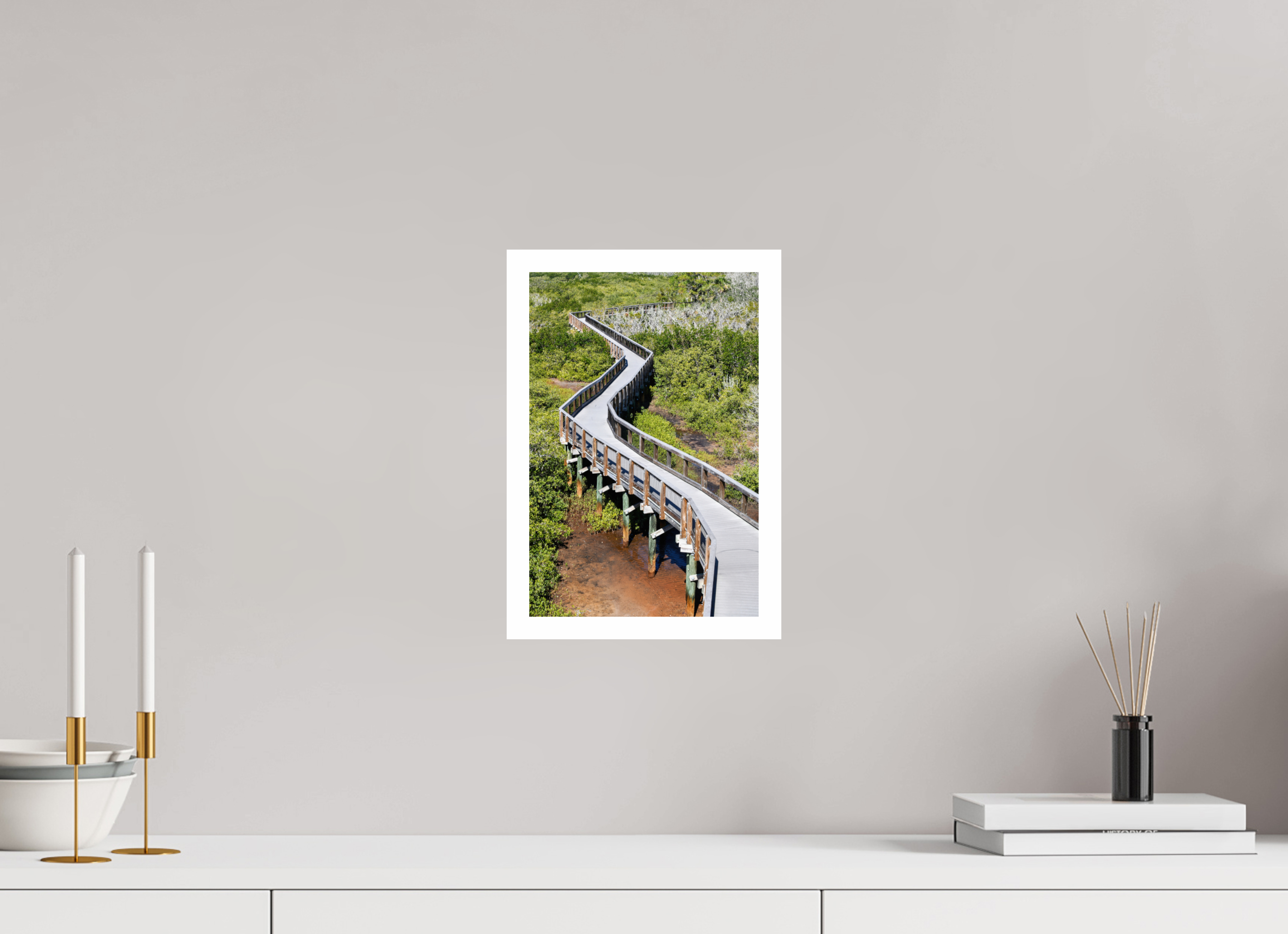 8 x 12″, Hahnemühle FineArt Pearl Print, .79" white border The Winding Way