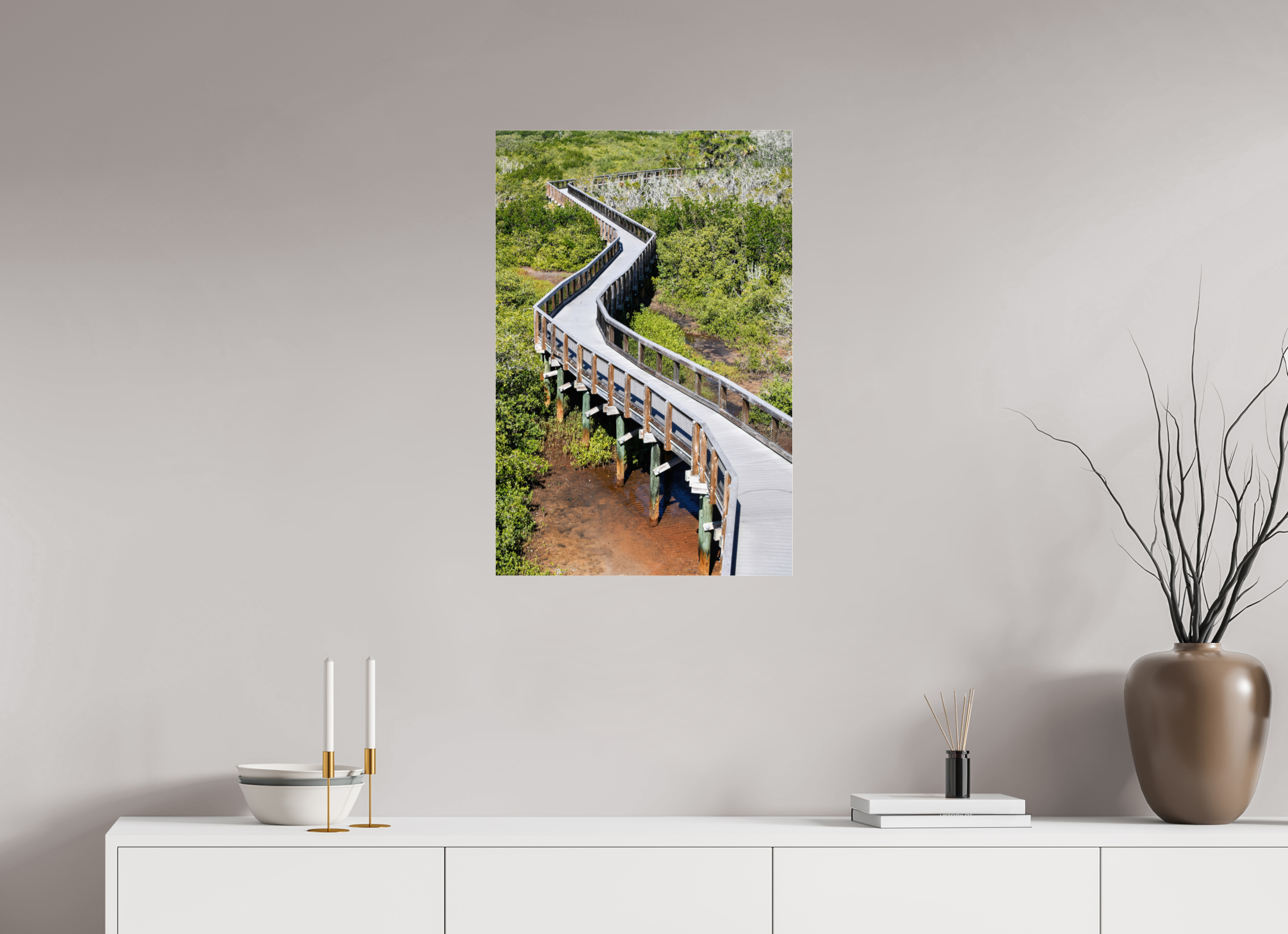 20 x 30″, Photo Print Under Acrylic Glass The Winding Way