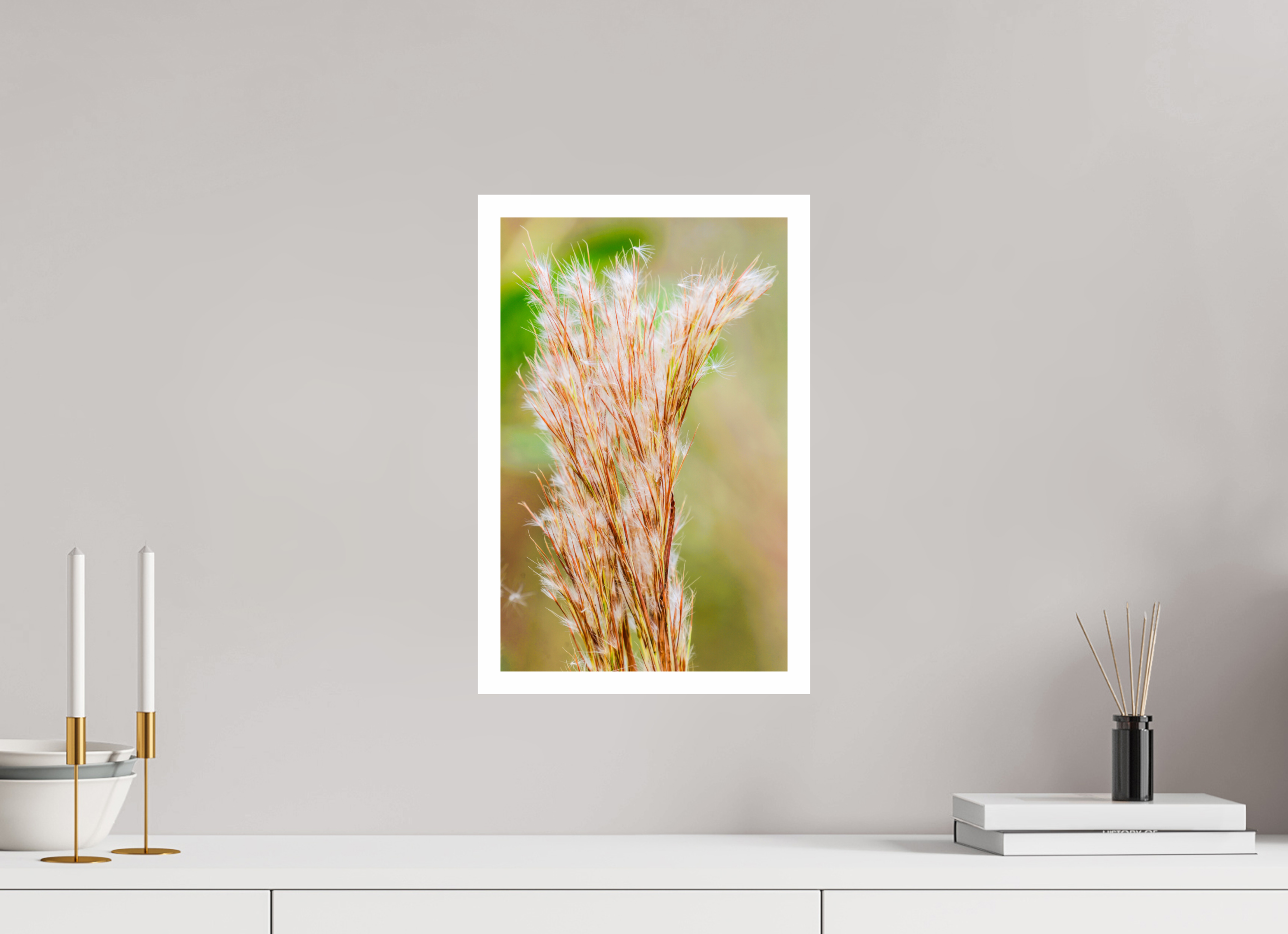 10 x 15.8″, Hahnemühle FineArt Pearl Print without Frame, .79" white border Bushy Bluestem in the Breeze