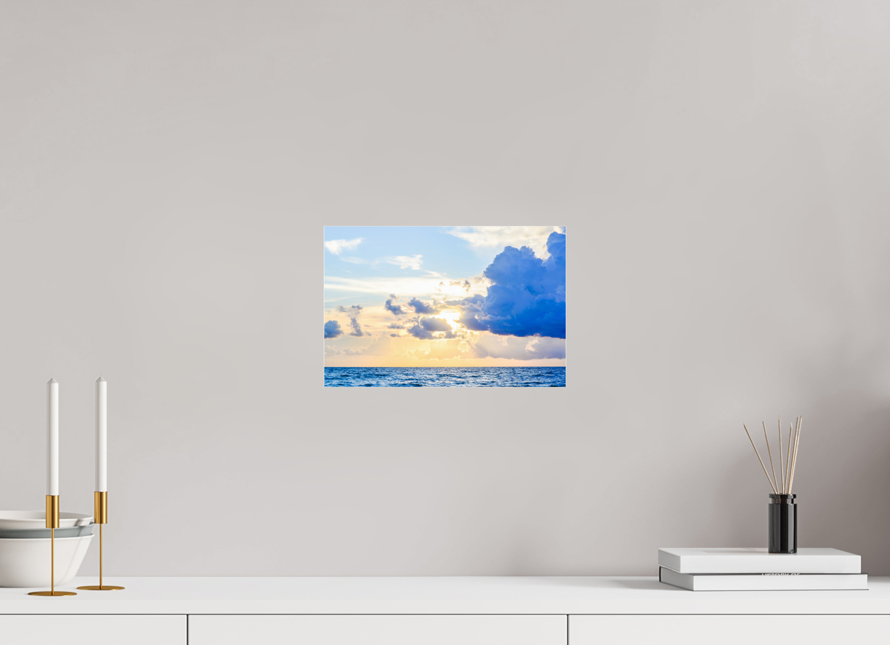 12 x 8″, Photo Print Under Acrylic Glass Breaking Through The Clouds