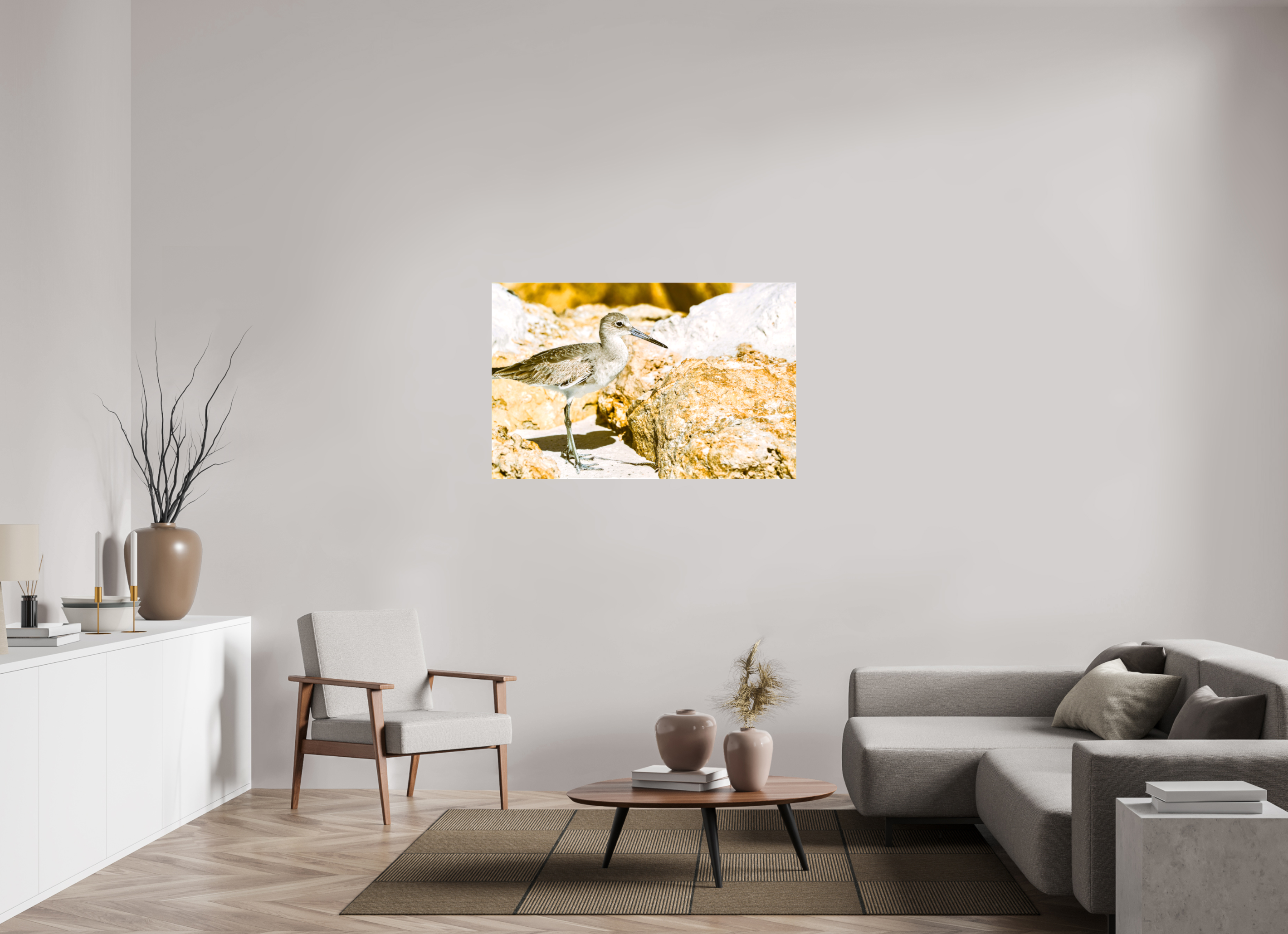 48.3 x 31″, Glossy Canvas on Stretcher Frame, 1,57" Wrapped The Sunny Willet
