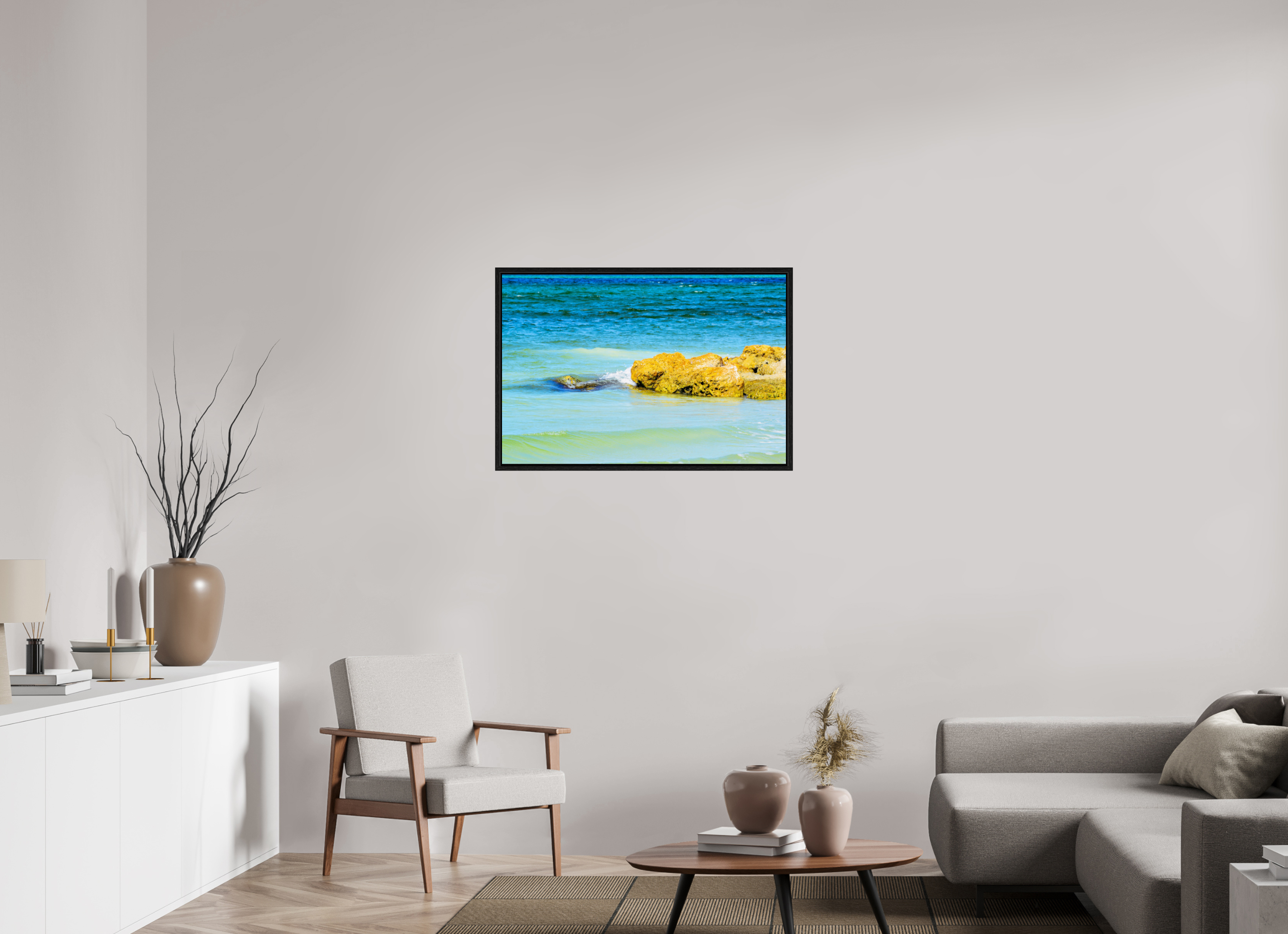 36 x 24″, Floater Frame Calm Waters