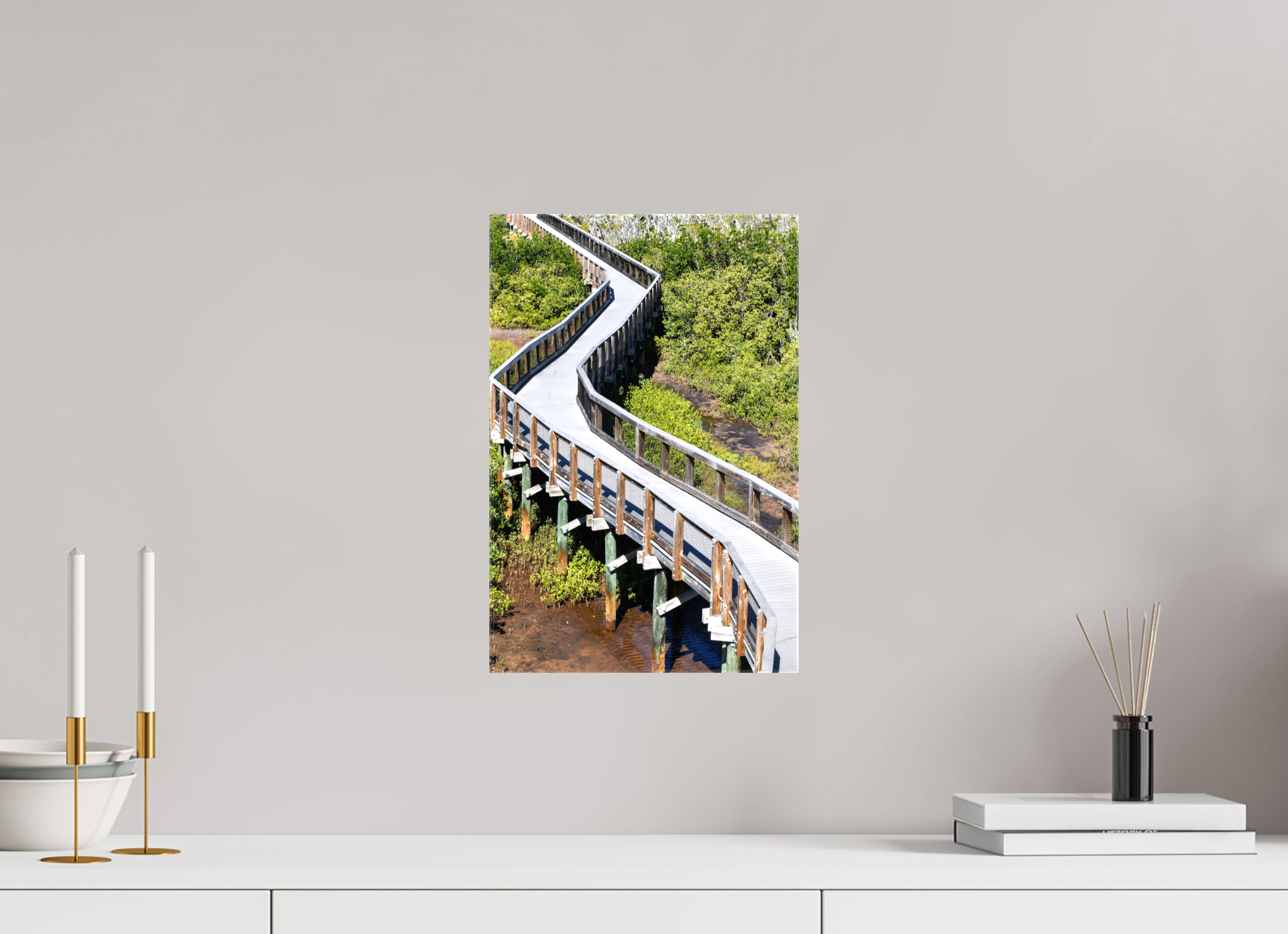 10 x 15″, Glossy Canvas on Stretcher Frame, 1,57" Wrapped The Winding Way