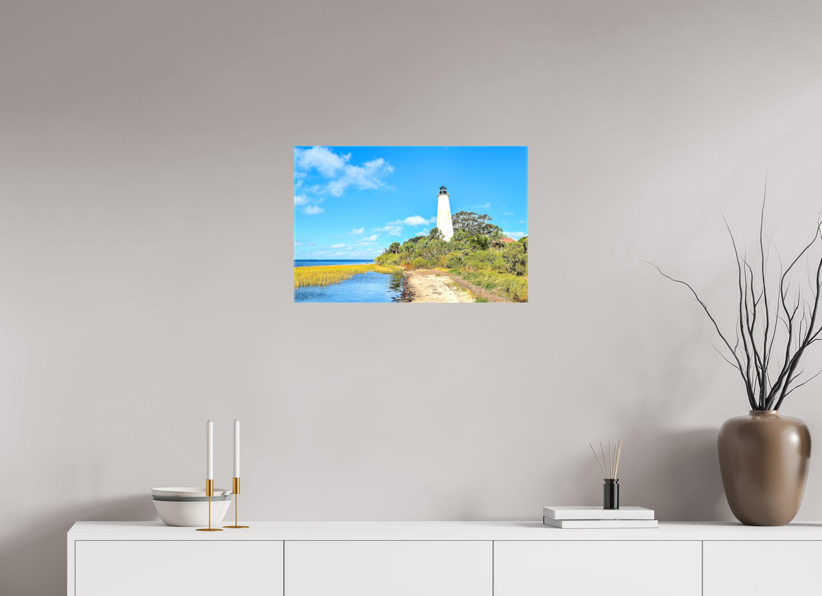 24 x 16″, Glossy Canvas on Stretcher Frame, 1,57" Wrapped St. Marks Lighthouse